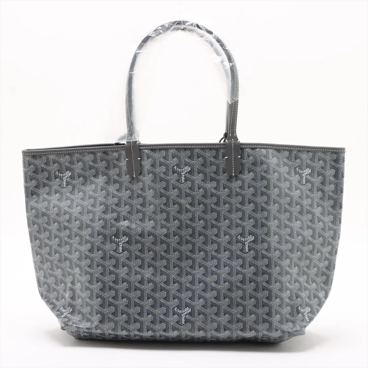 Saint Louis PM PVC x Leather Tote Bag Gray