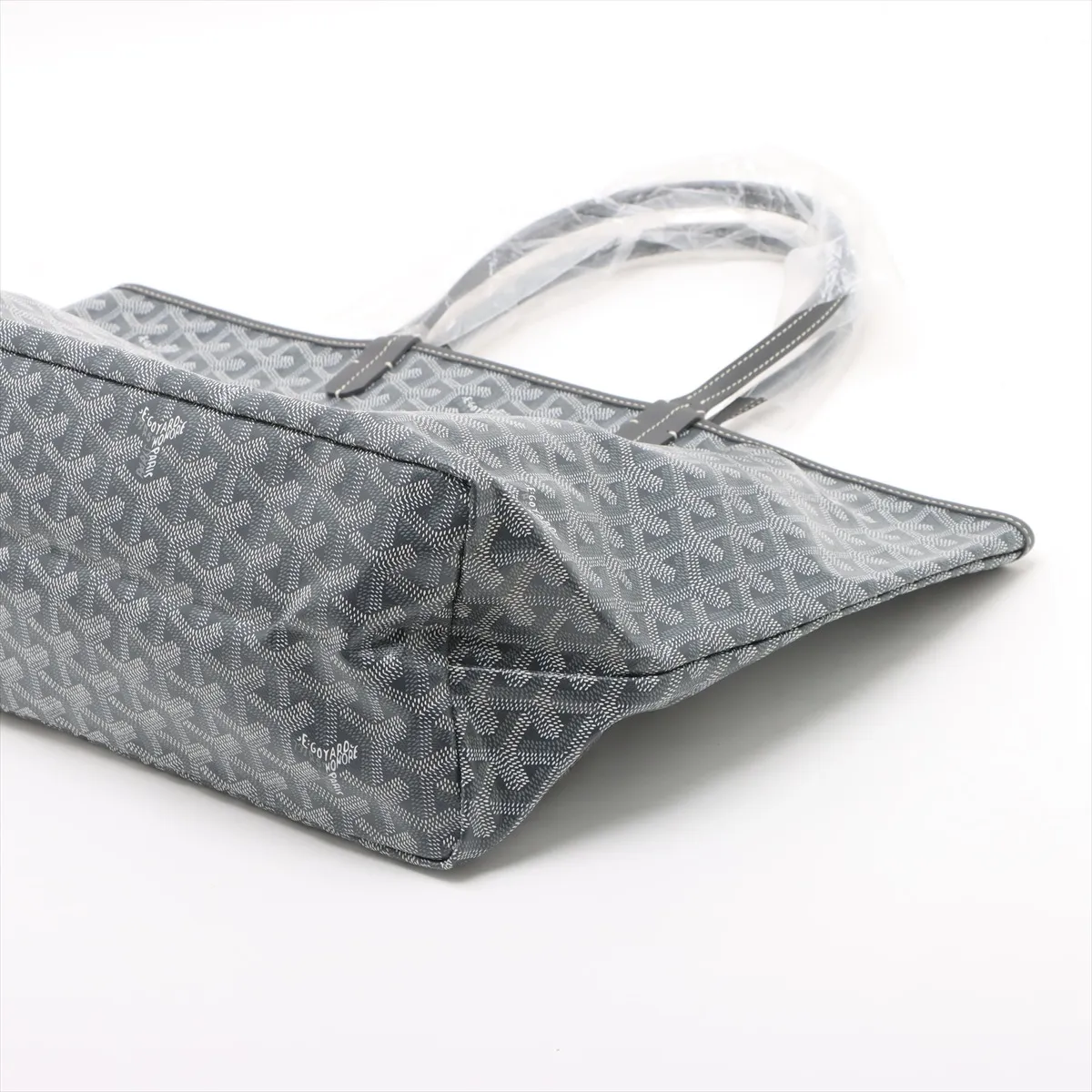 Saint Louis PM PVC x Leather Tote Bag Gray — view 3