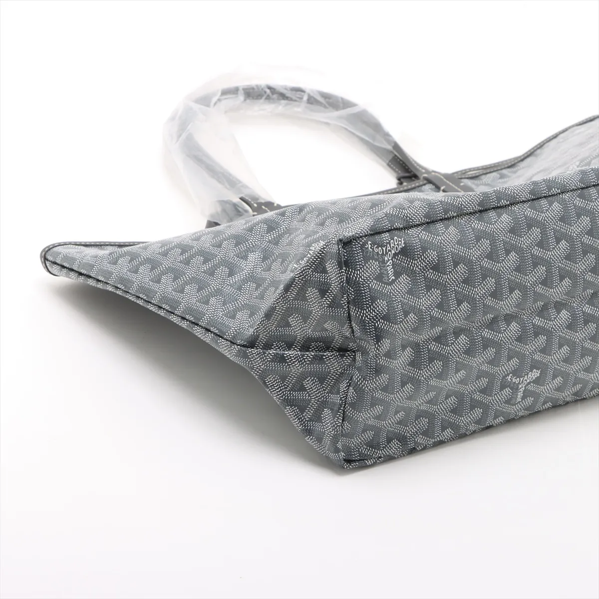 Saint Louis PM PVC x Leather Tote Bag Gray — view 4