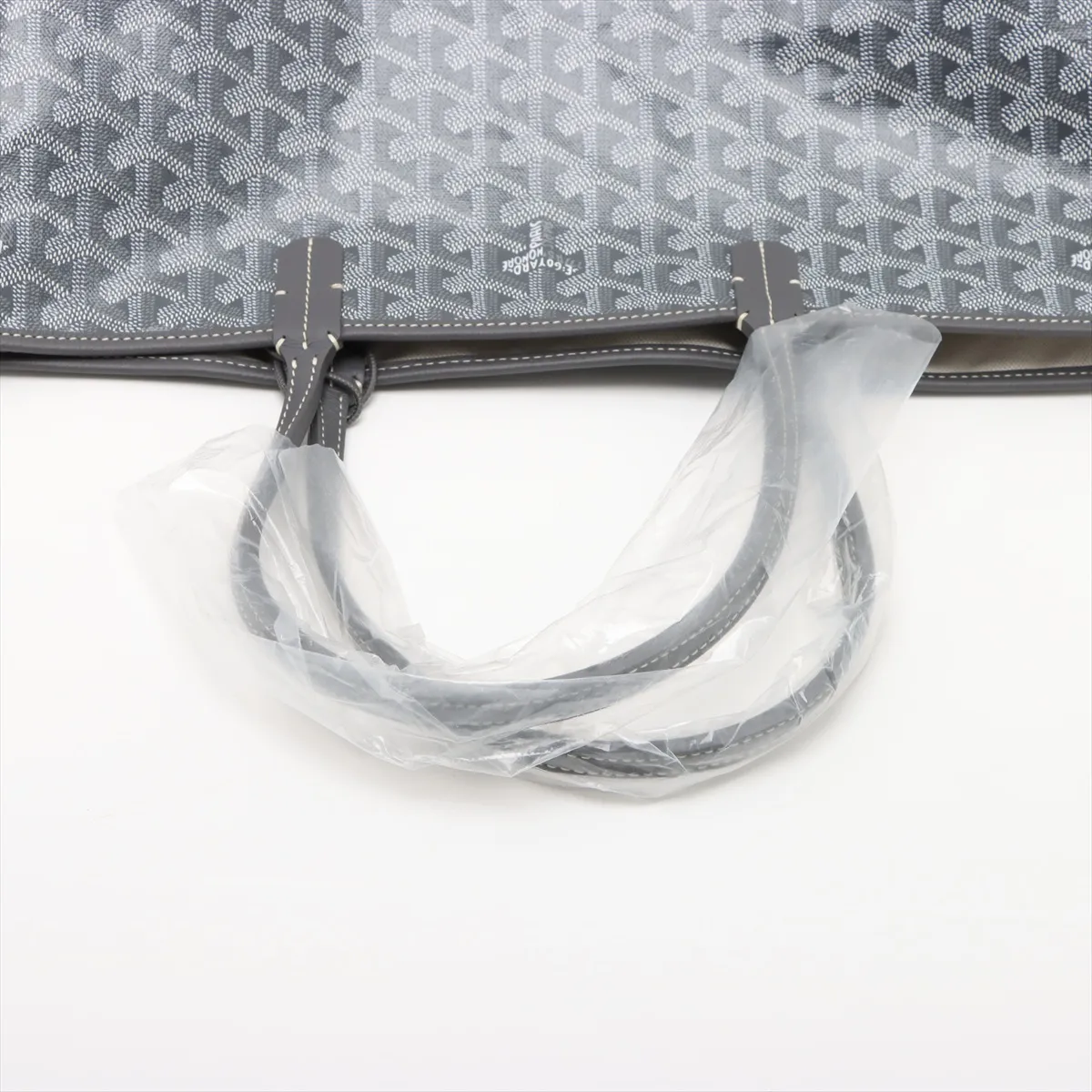 Saint Louis PM PVC x Leather Tote Bag Gray — view 5