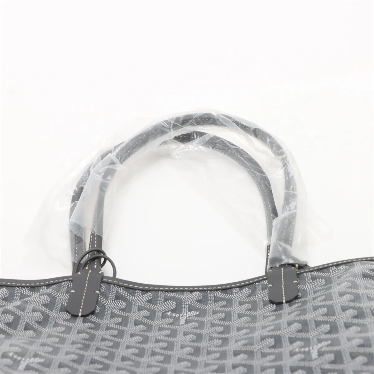 Saint Louis PM PVC x Leather Tote Bag Gray — view 6