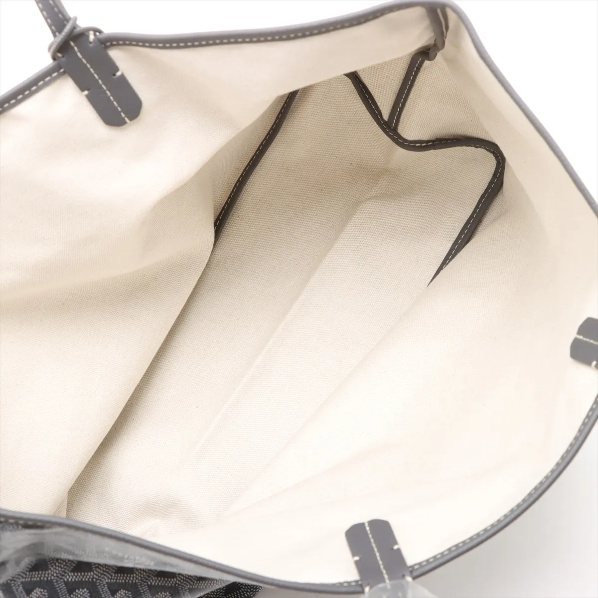 Saint Louis PM PVC x Leather Tote Bag Gray — view 7