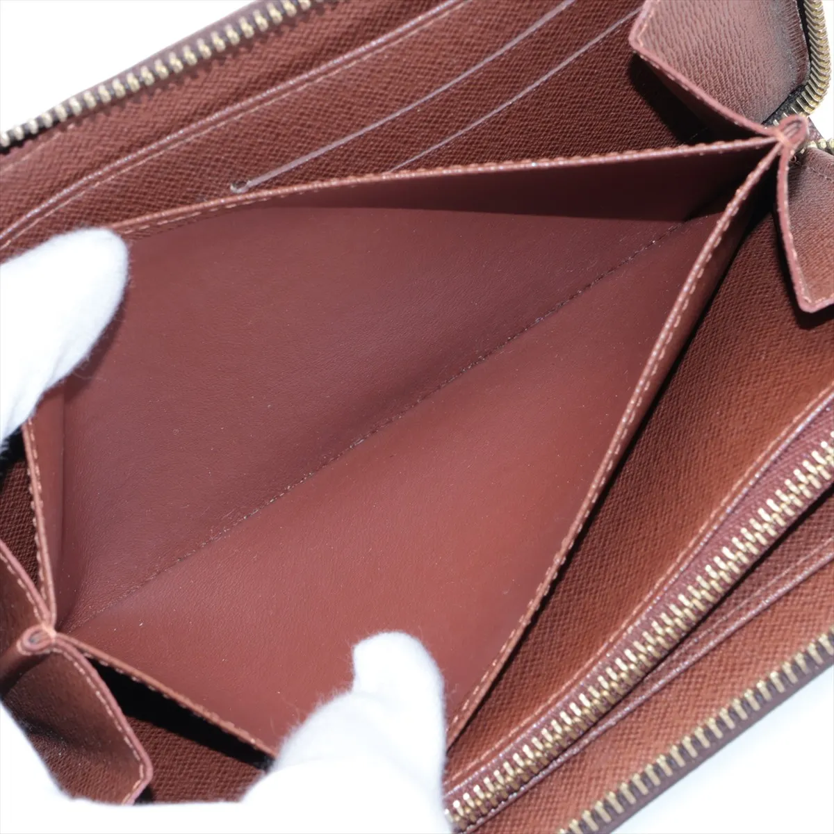 Monogram Zippy Wallet M60017 SP4163 Brown Round Zip Wallet — view 6
