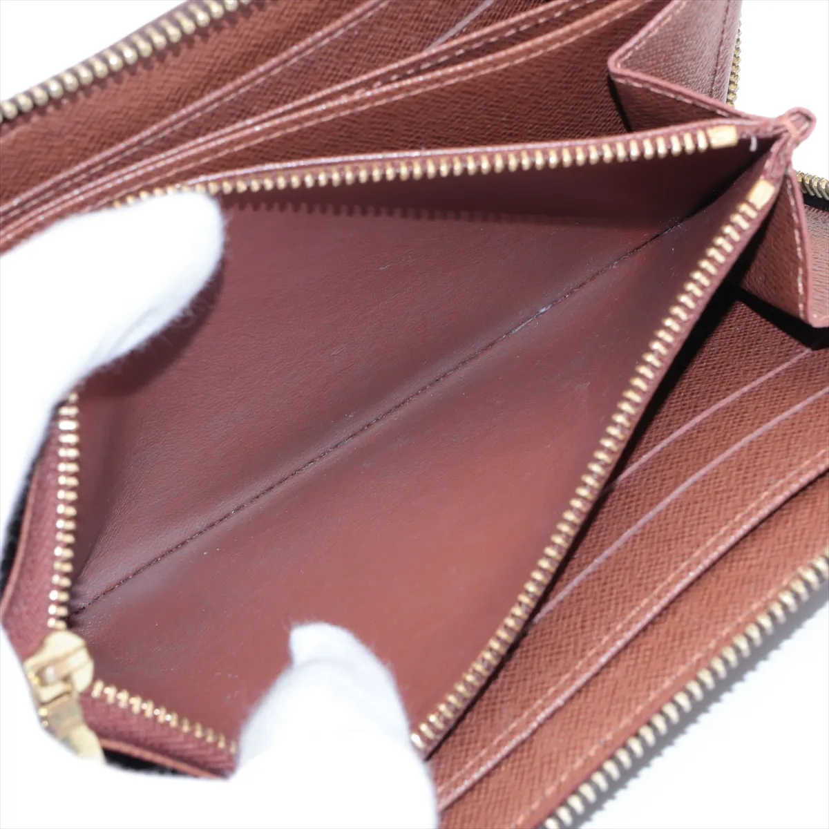 Monogram Zippy Wallet M60017 SP4163 Brown Round Zip Wallet — view 10
