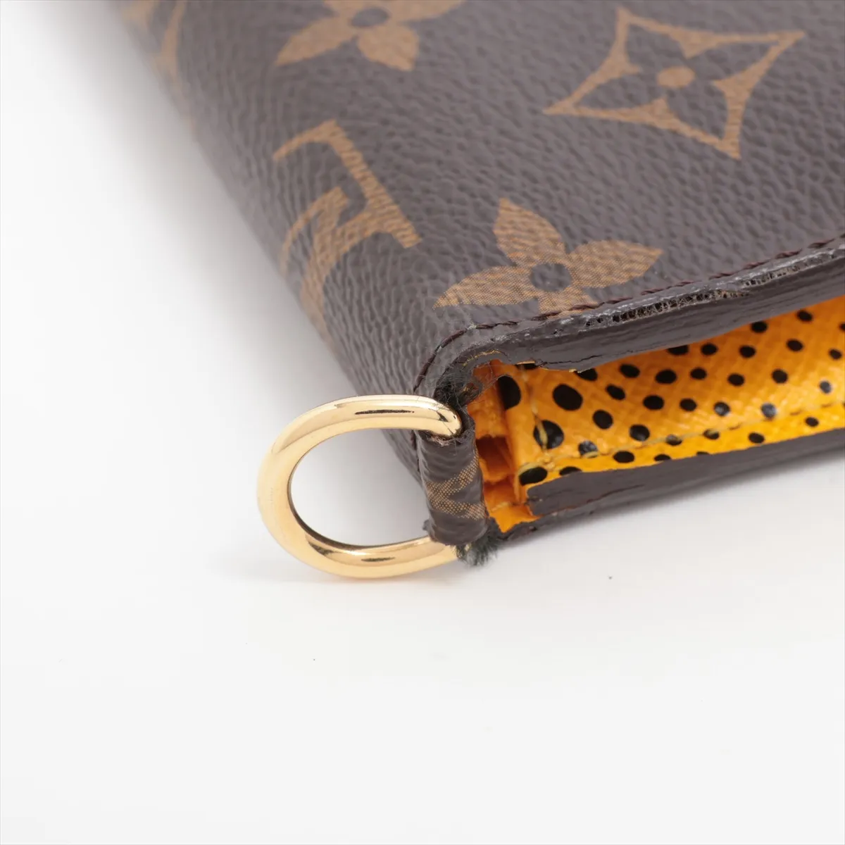 x Yayoi Kusama Monogram Pumpkin Dot Portefeuille Insolite M60453 Long Wallet Jaune CA2182 — view 11