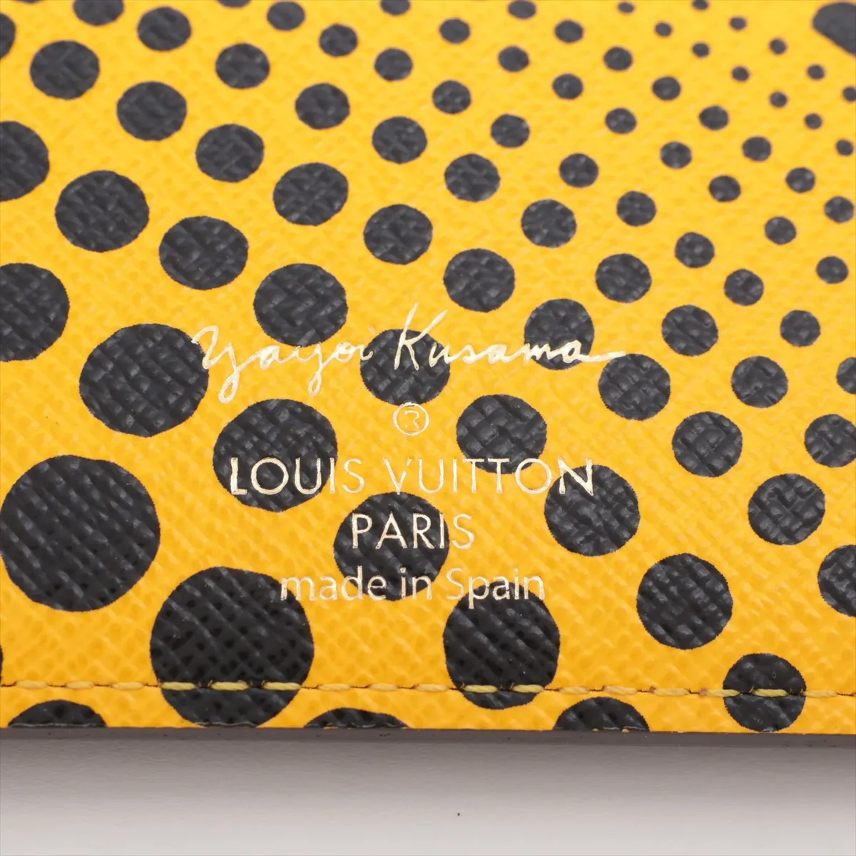 x Yayoi Kusama Monogram Pumpkin Dot Portefeuille Insolite M60453 Long Wallet Jaune CA2182 — view 7