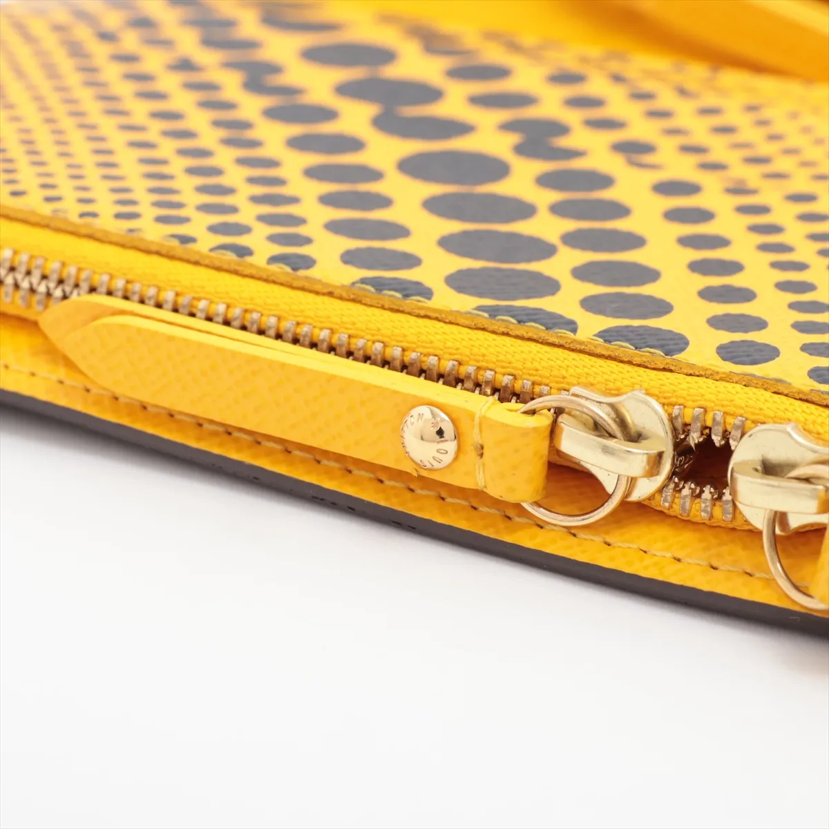 x Yayoi Kusama Monogram Pumpkin Dot Portefeuille Insolite M60453 Long Wallet Jaune CA2182 — view 9