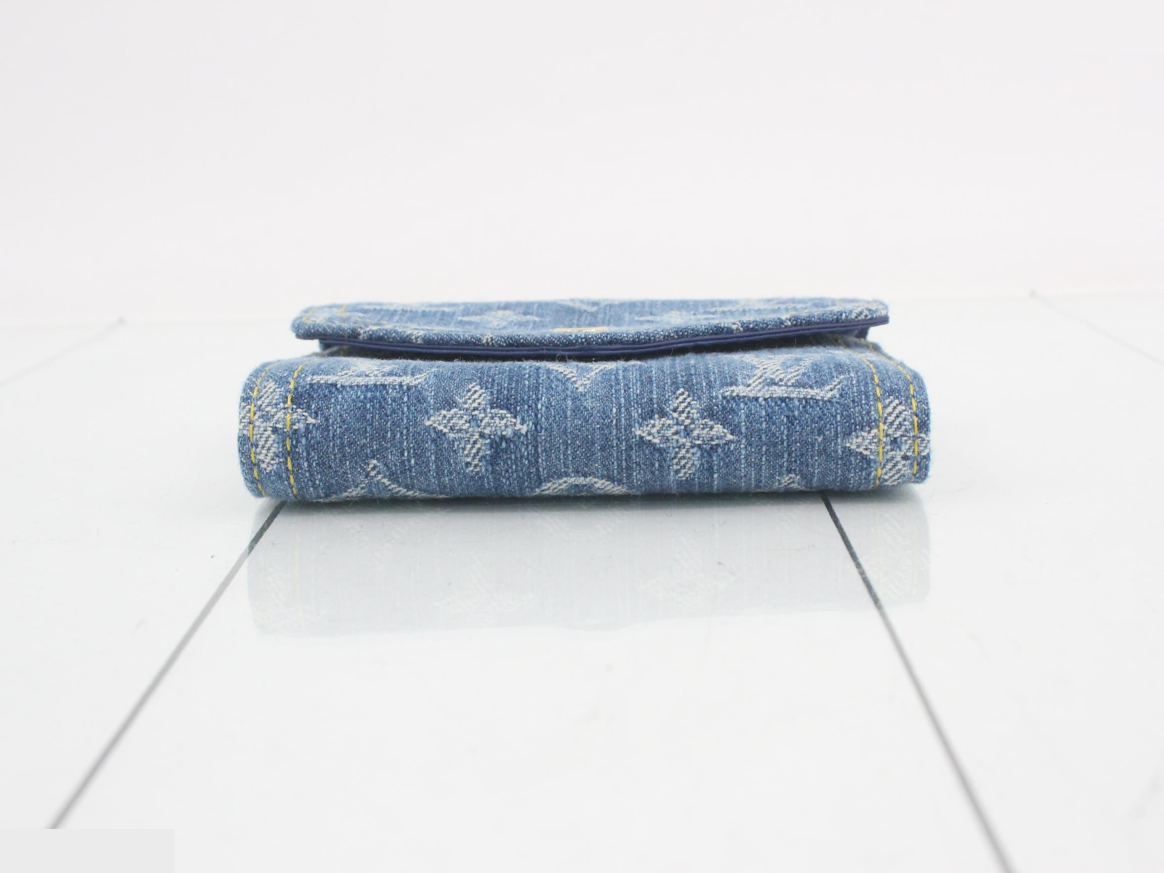 Monogram Denim Portefeuille Victorine — view 3