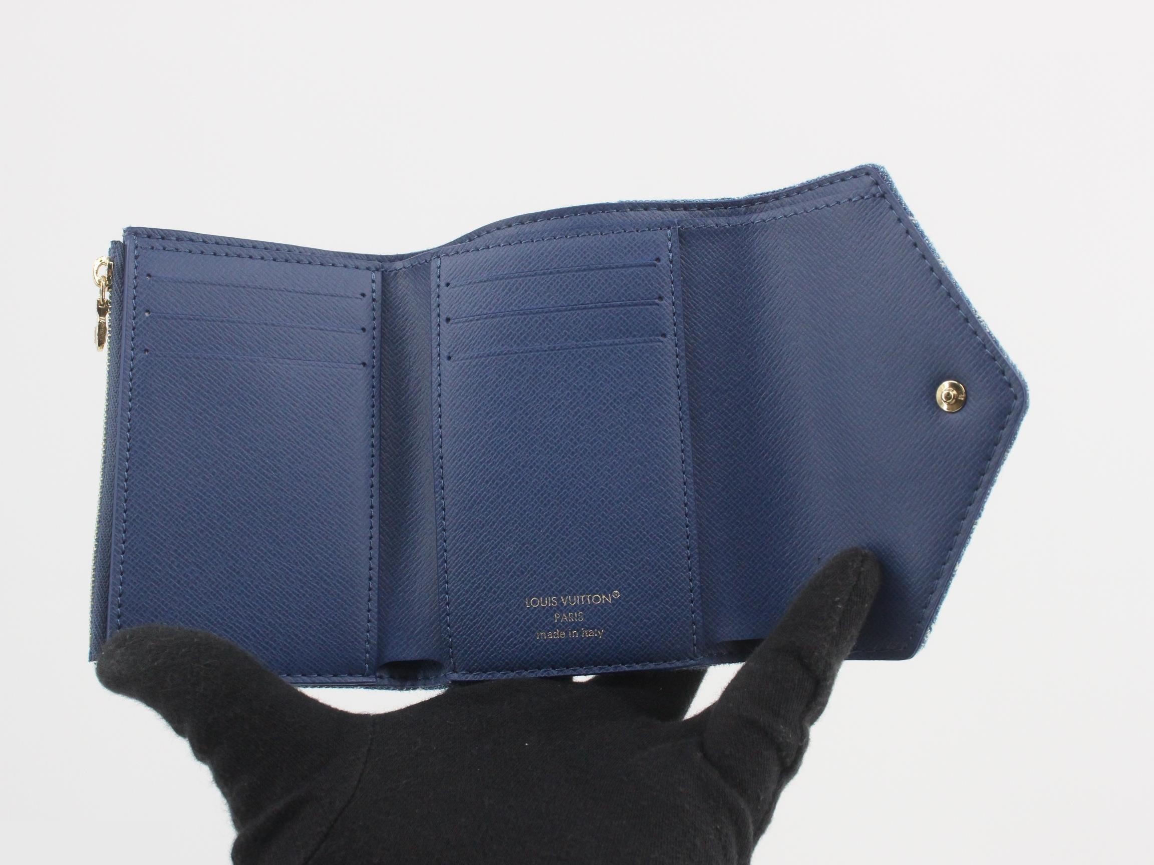 Monogram Denim Portefeuille Victorine — view 4