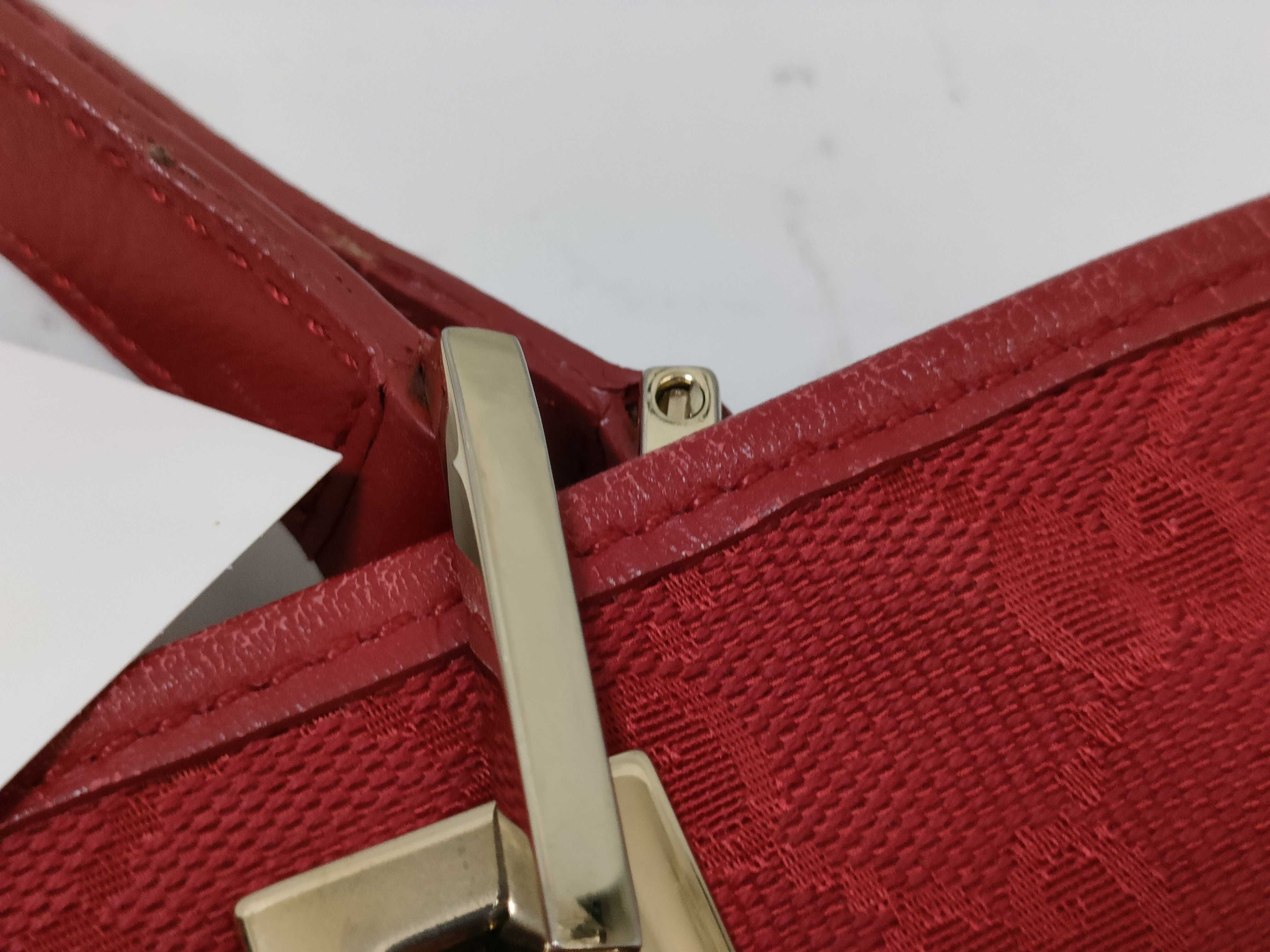 GG Canvas Tote 0021099 Red Tote Bag — view 13