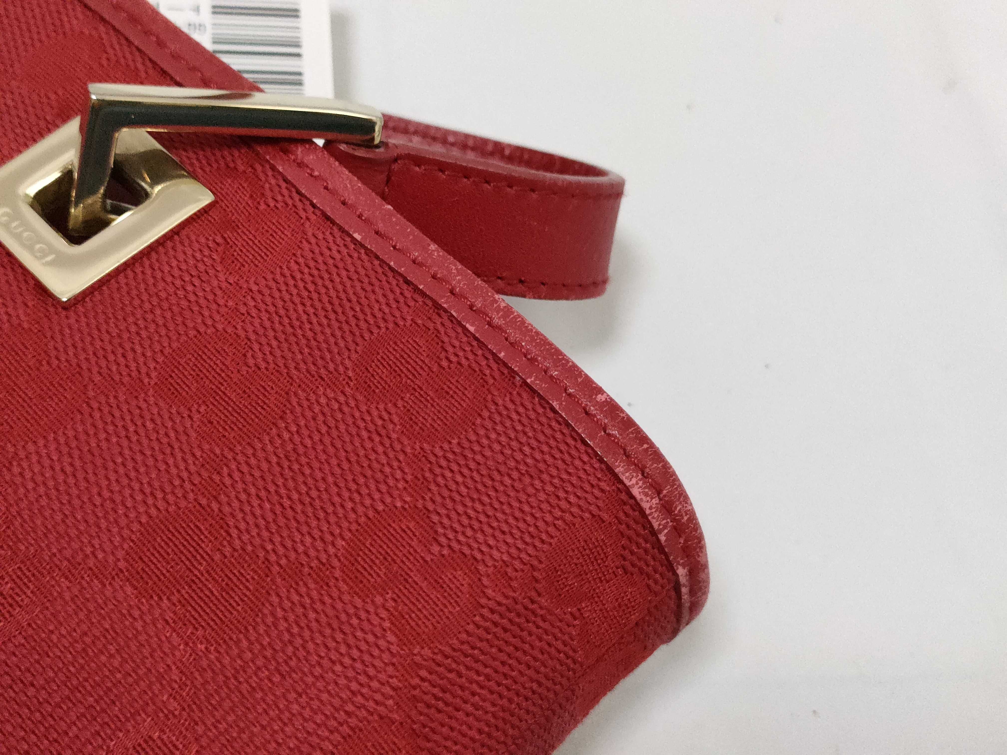 GG Canvas Tote 0021099 Red Tote Bag — view 15