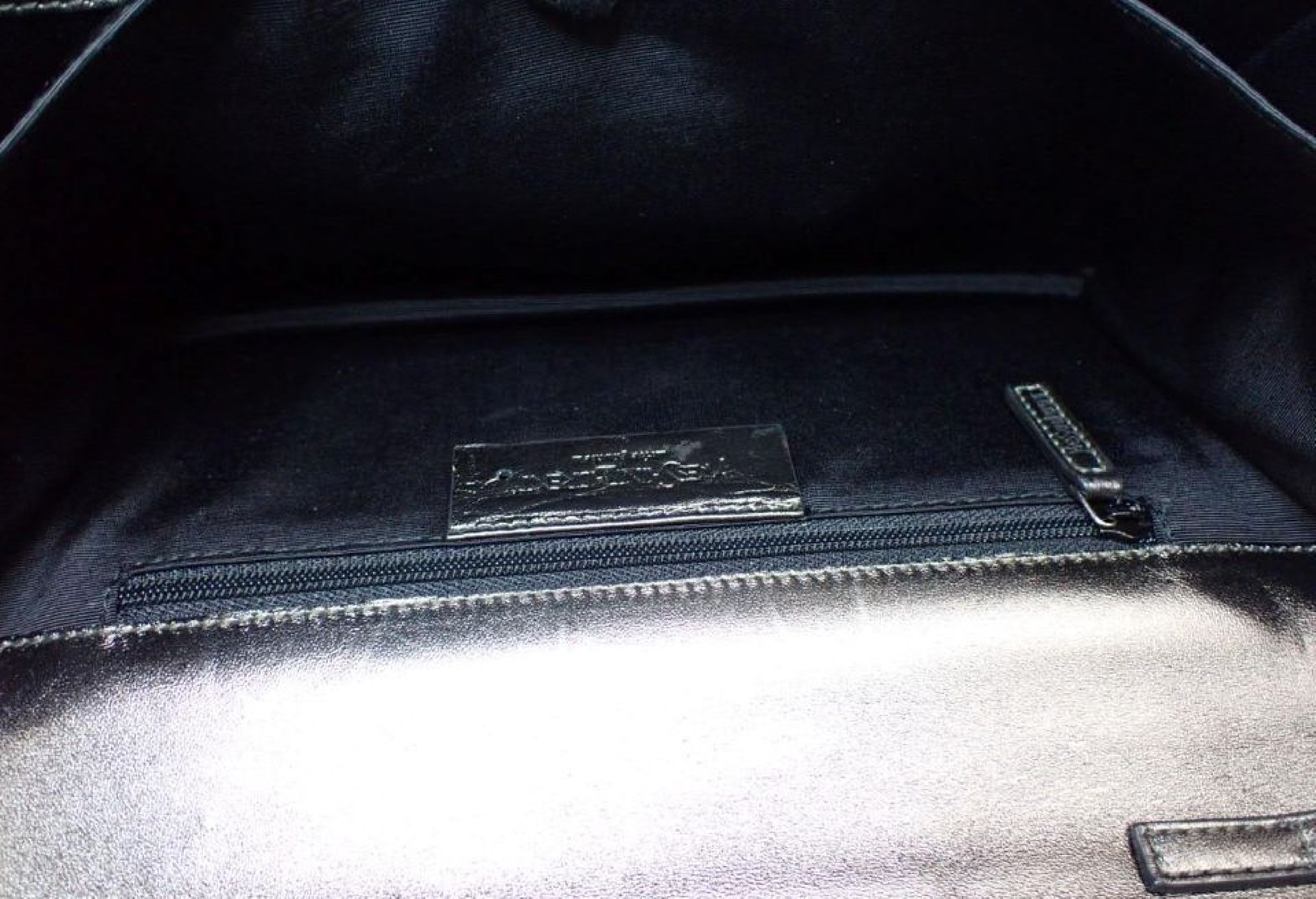 One-Shoulder Bag, Leather, Silver, W27H16D3 (Shoulder Bag) — view 8