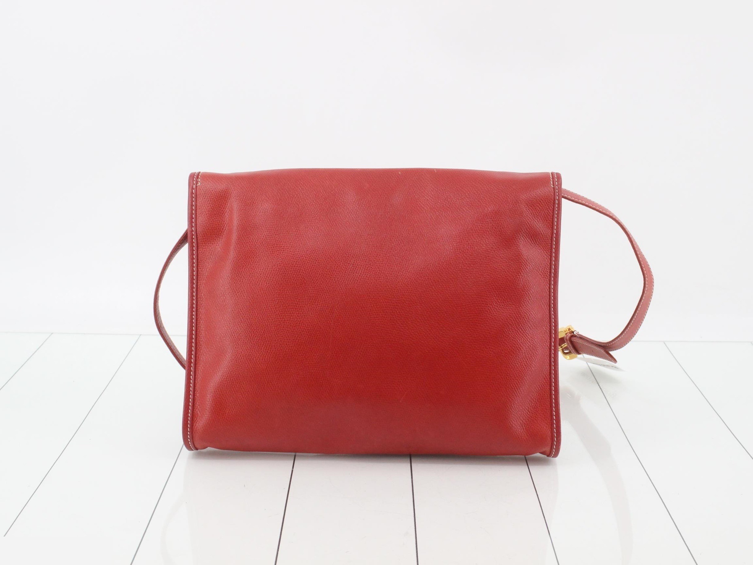 leather shoulder bag, crossbody bag, red — view 2