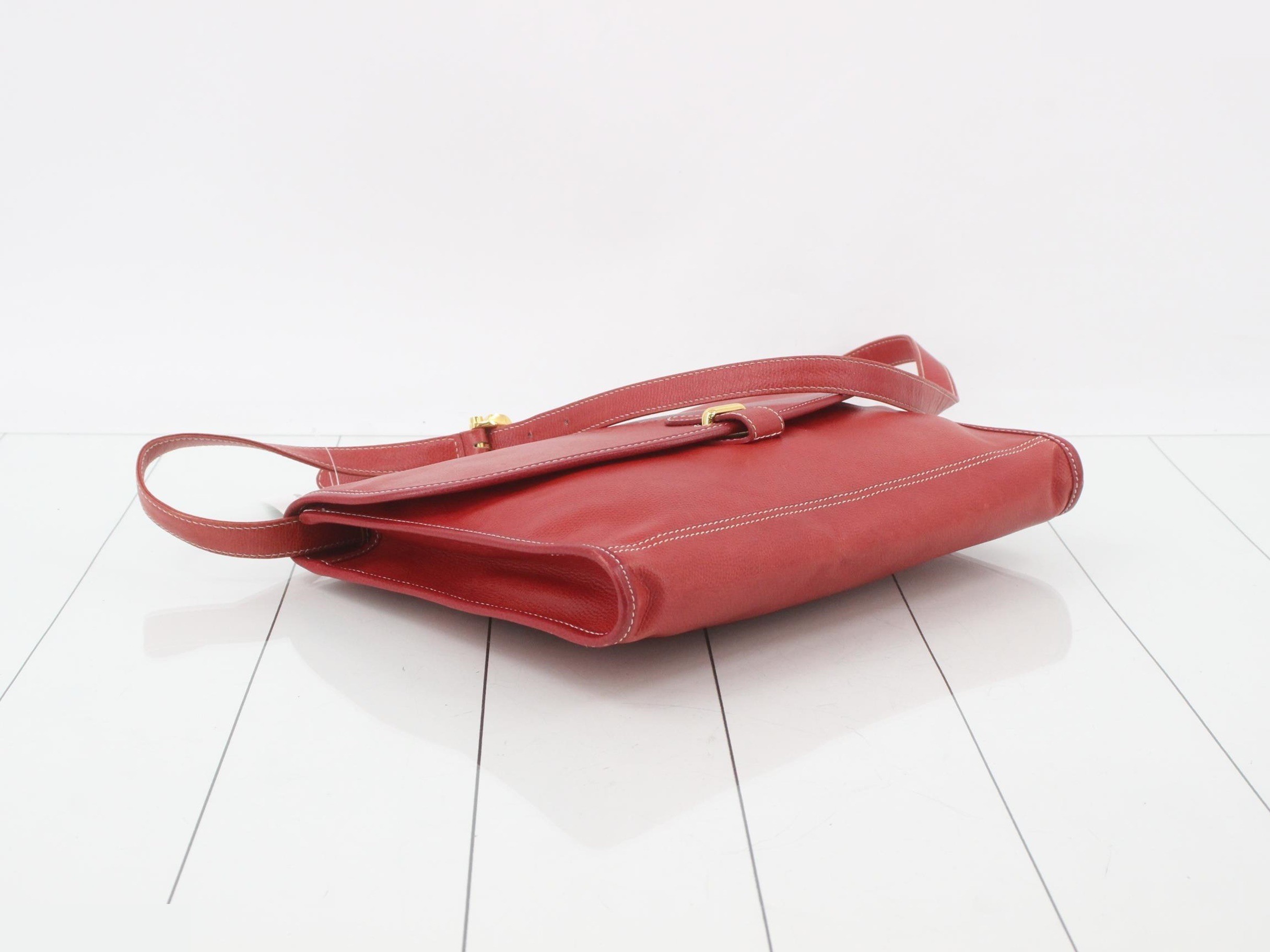 leather shoulder bag, crossbody bag, red — view 5