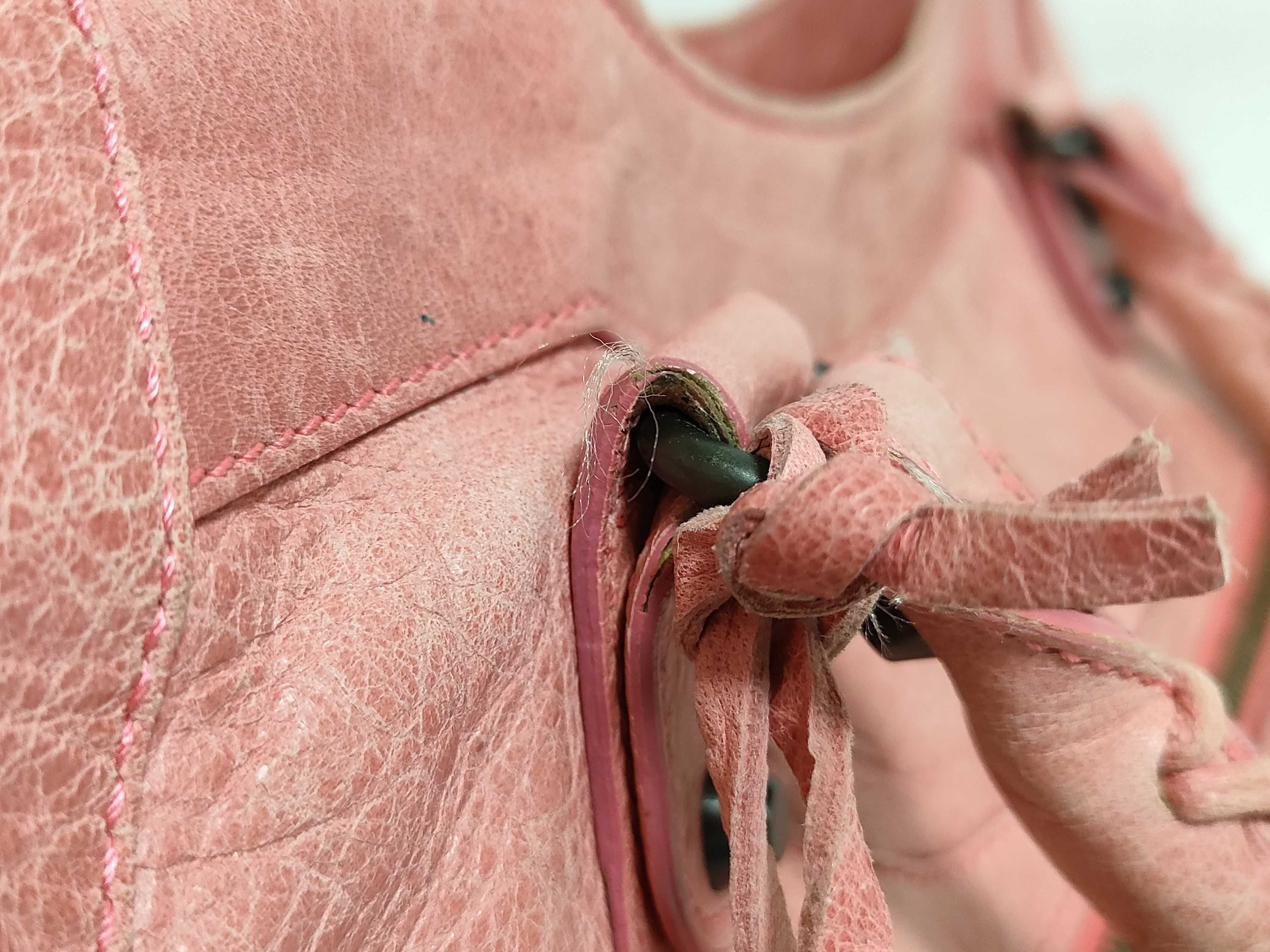 The City Bag - Balenciaga The City 2-way Pink Strap Shoulder Bag — view 5