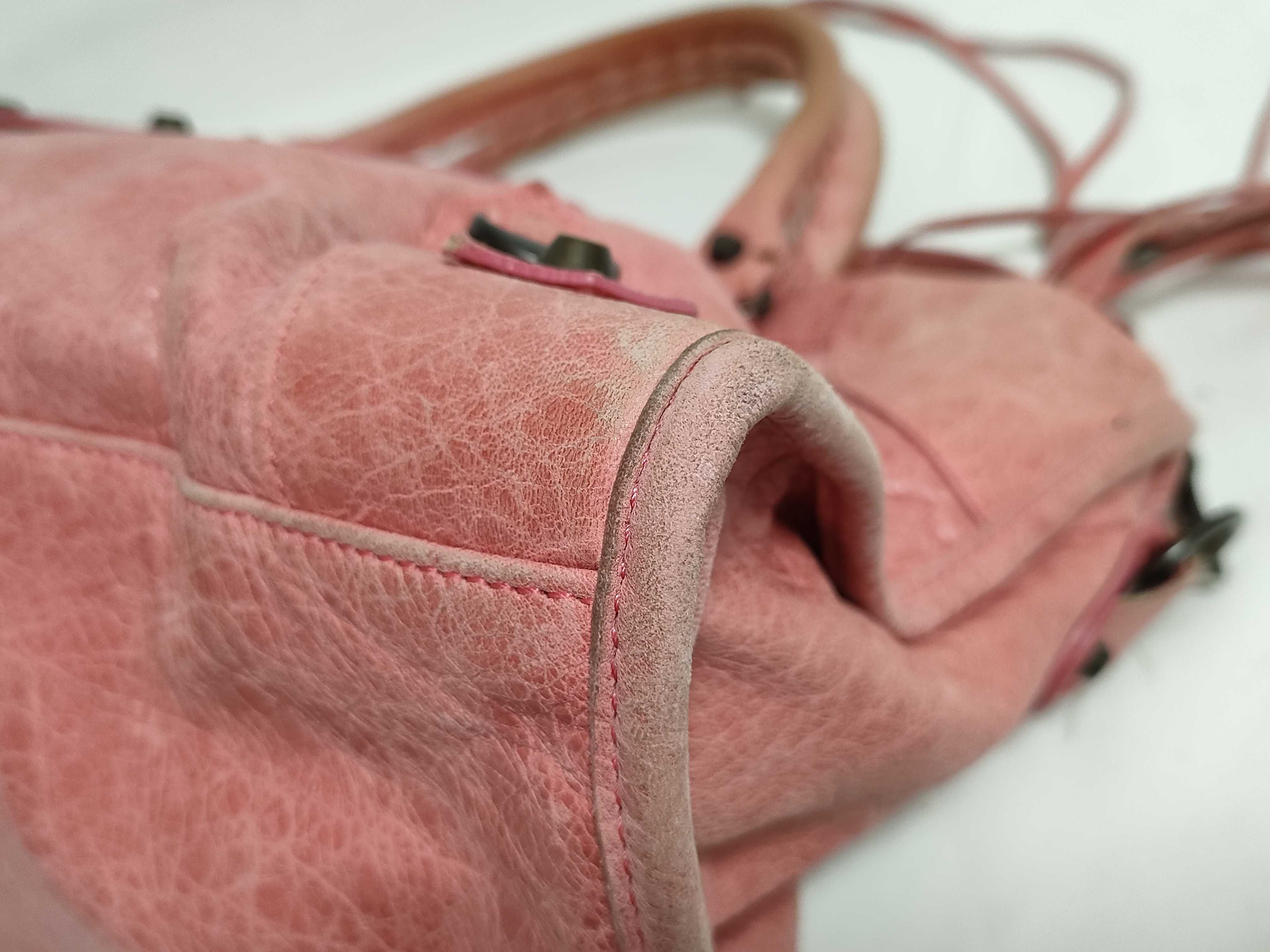 The City Bag - Balenciaga The City 2-way Pink Strap Shoulder Bag — view 10