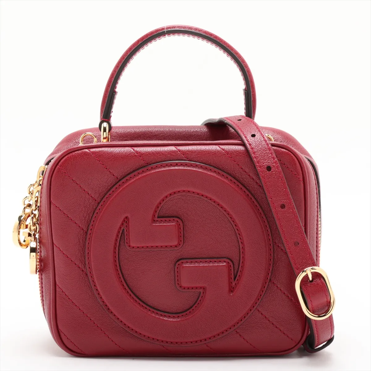 Blondie 744434 Leather 2-Way Handbag Red