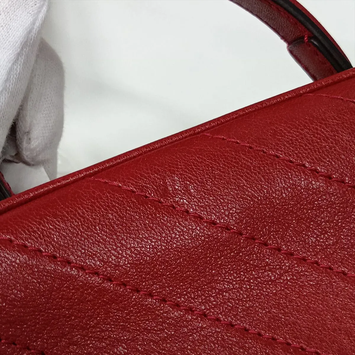 Blondie 744434 Leather 2-Way Handbag Red — view 12
