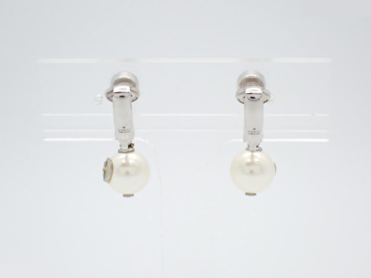 Pearl/Stone Earrings — view 2