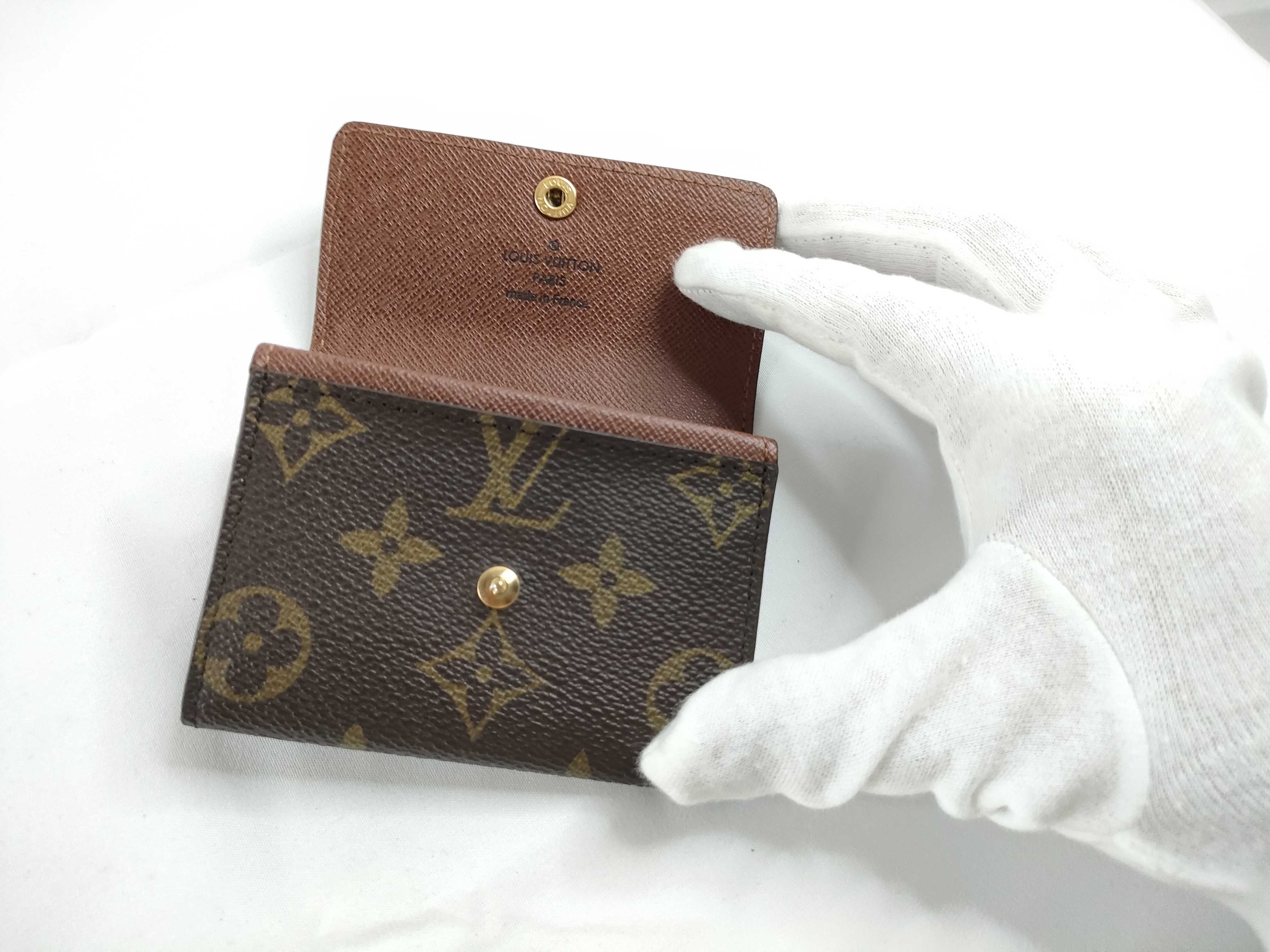 Monogram Louis Vuitton Monogram Portemonnaie Plat Coin Case M61930 Coin Case — view 8