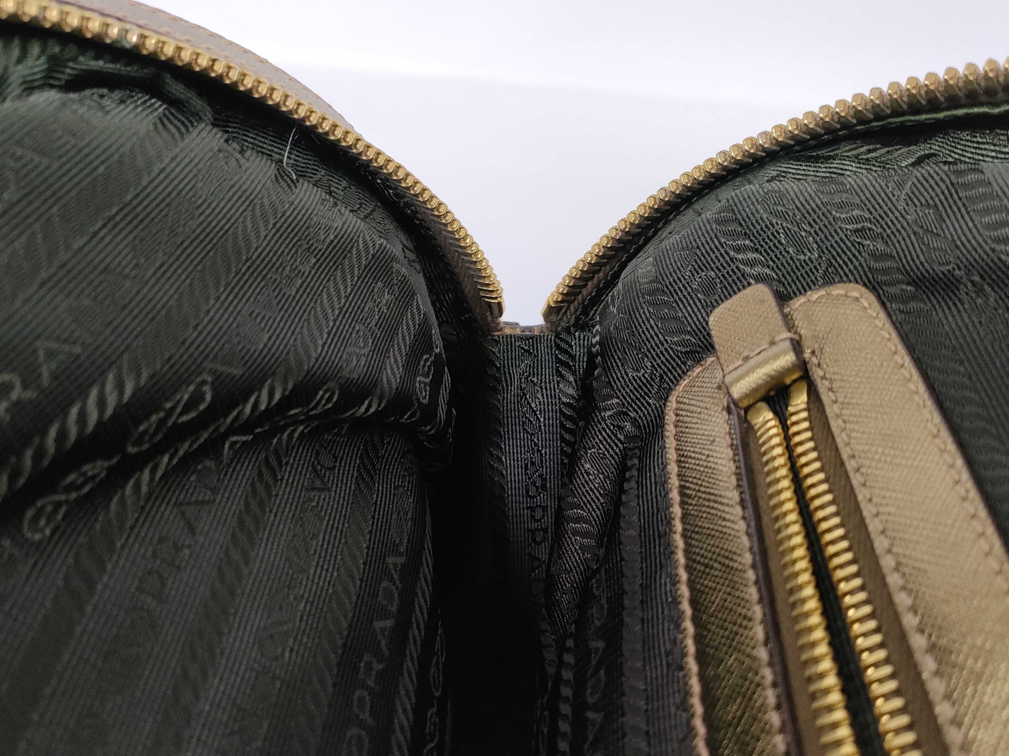 handbag, canvas and calfskin, gold, BL0230 handbag — view 14