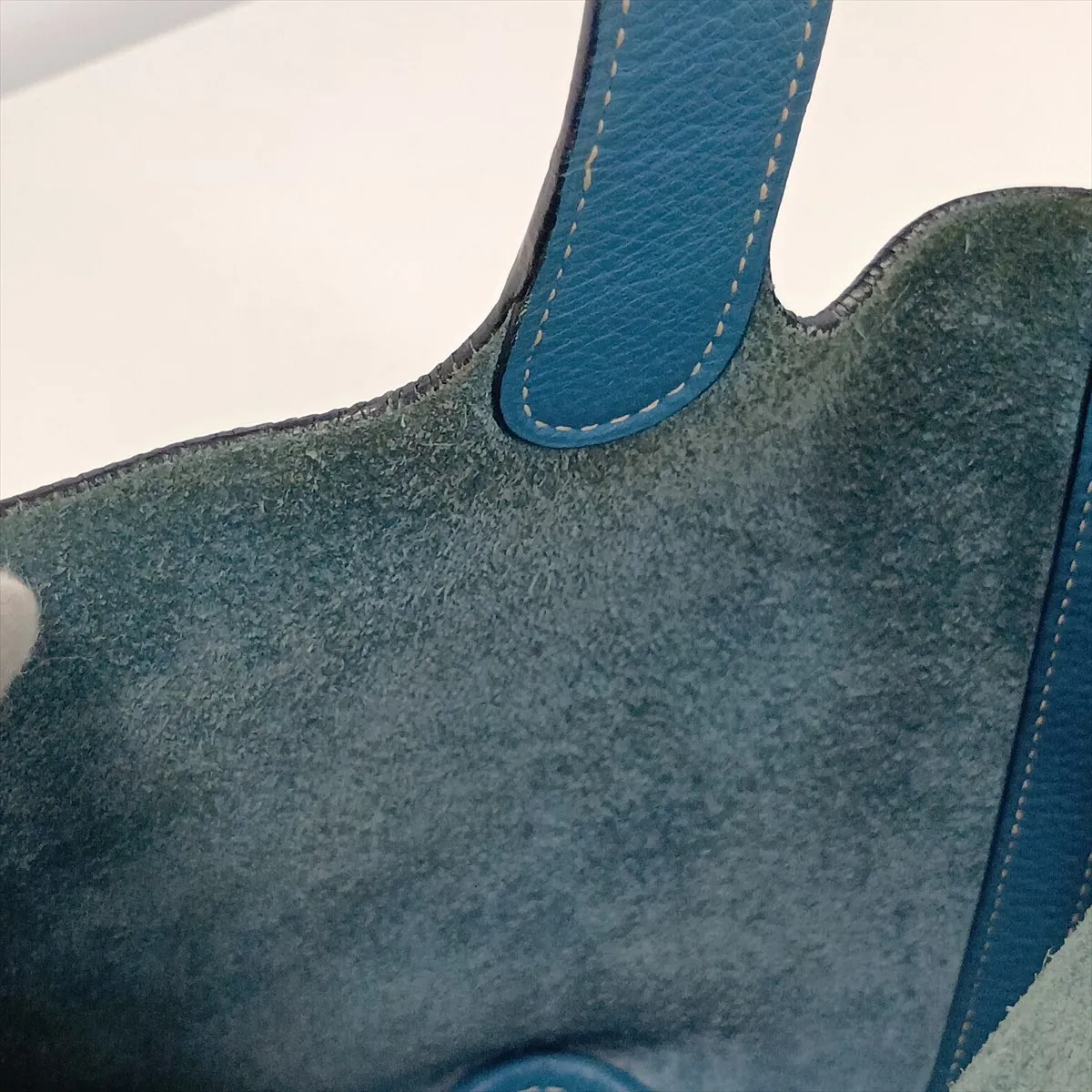 Picotin 18 PM, Taurillon Clemence leather, Blue Jean, Silver hardware, H: 2004 — view 15