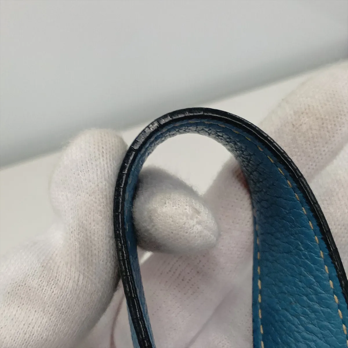 Picotin 18 PM, Taurillon Clemence leather, Blue Jean, Silver hardware, H: 2004 — view 10