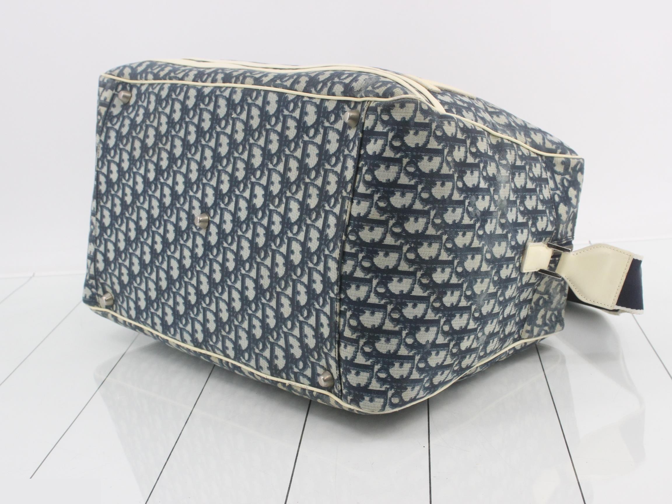 Trotter 1 PVC Boston Bag, Navy, Galliano — view 6