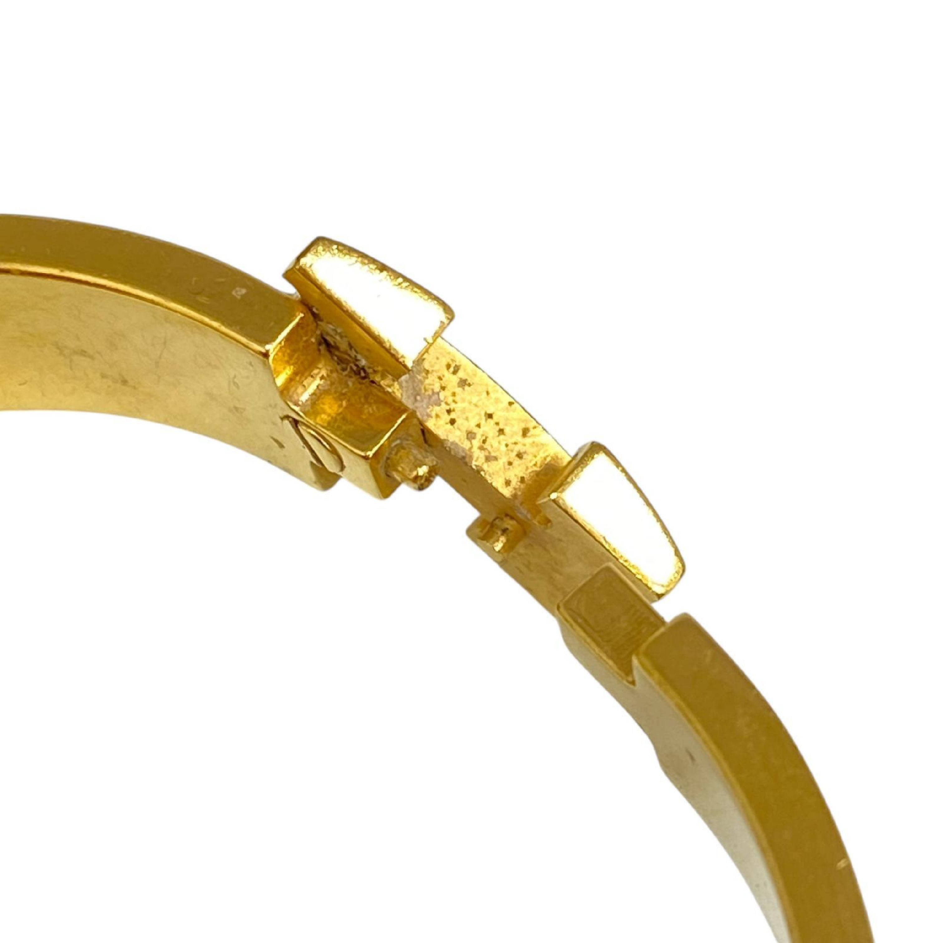 【*Shipped from: Hong Kong*】HERMES ( ) White Gold Color Metal Click H Bangle Bracelet — view 12