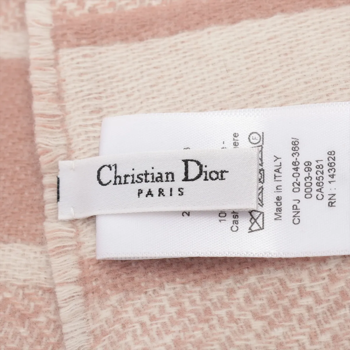25CDO309I093 Oblique Scarf, Cashmere, Pink. — view 3
