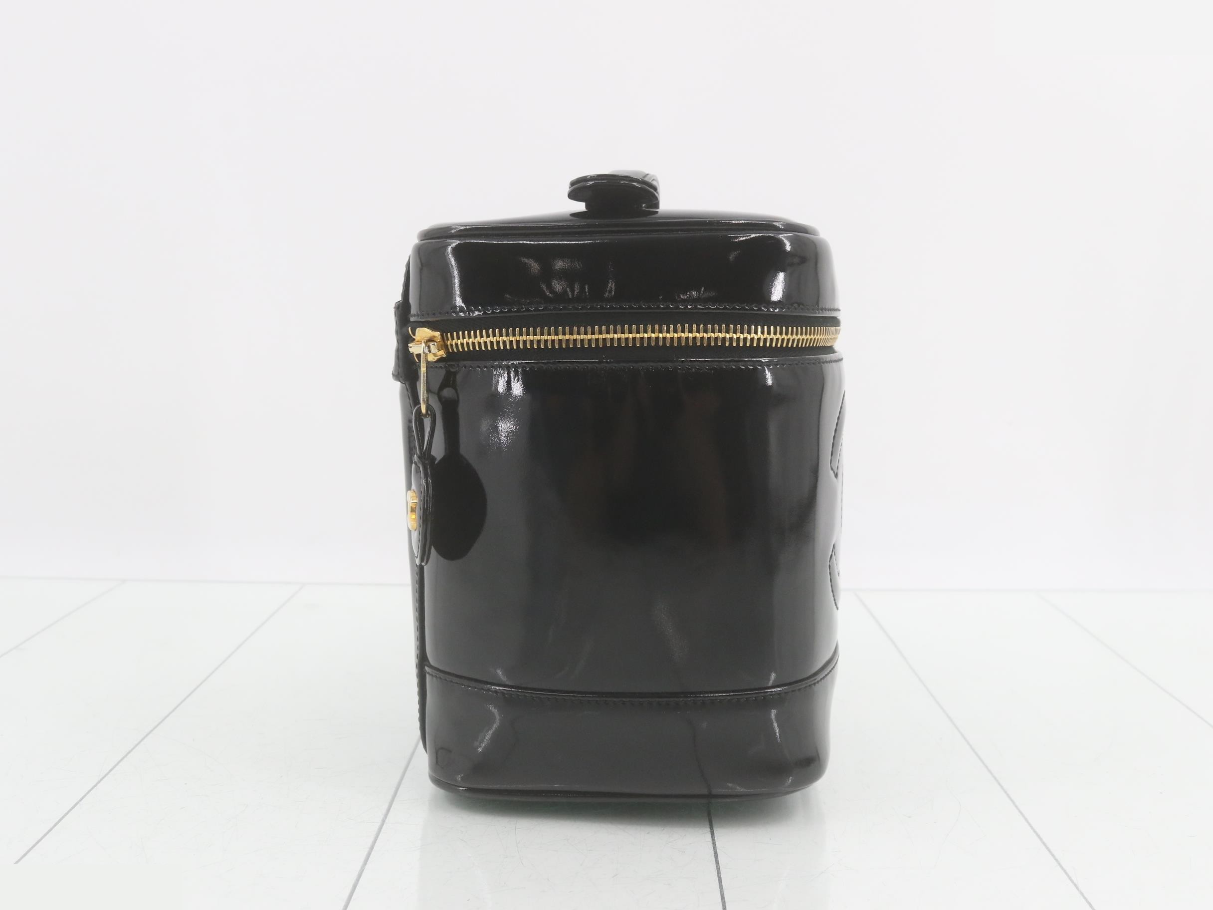 Enamel Coco Mark Vanity Bag — view 4