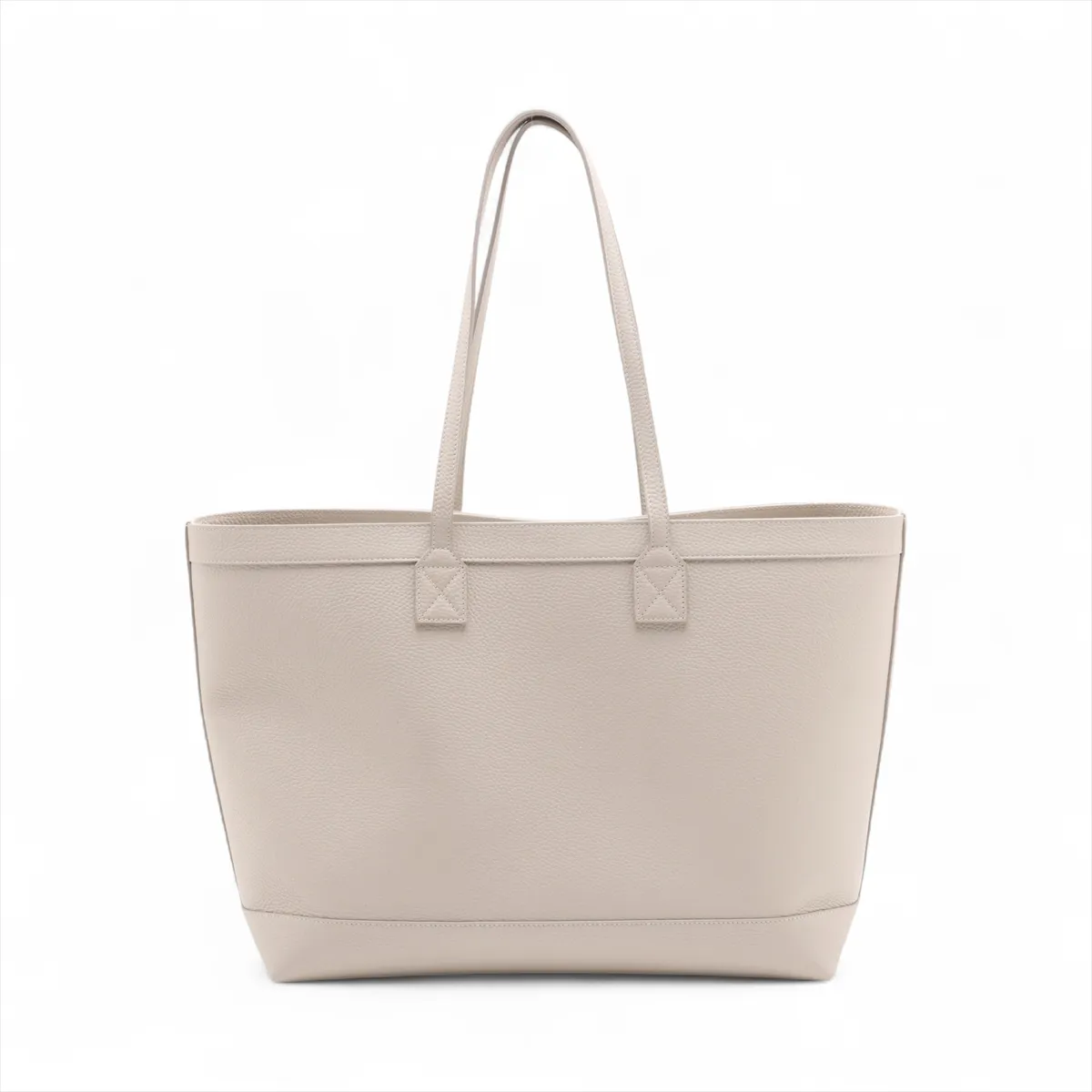 leather tote bag white — view 2