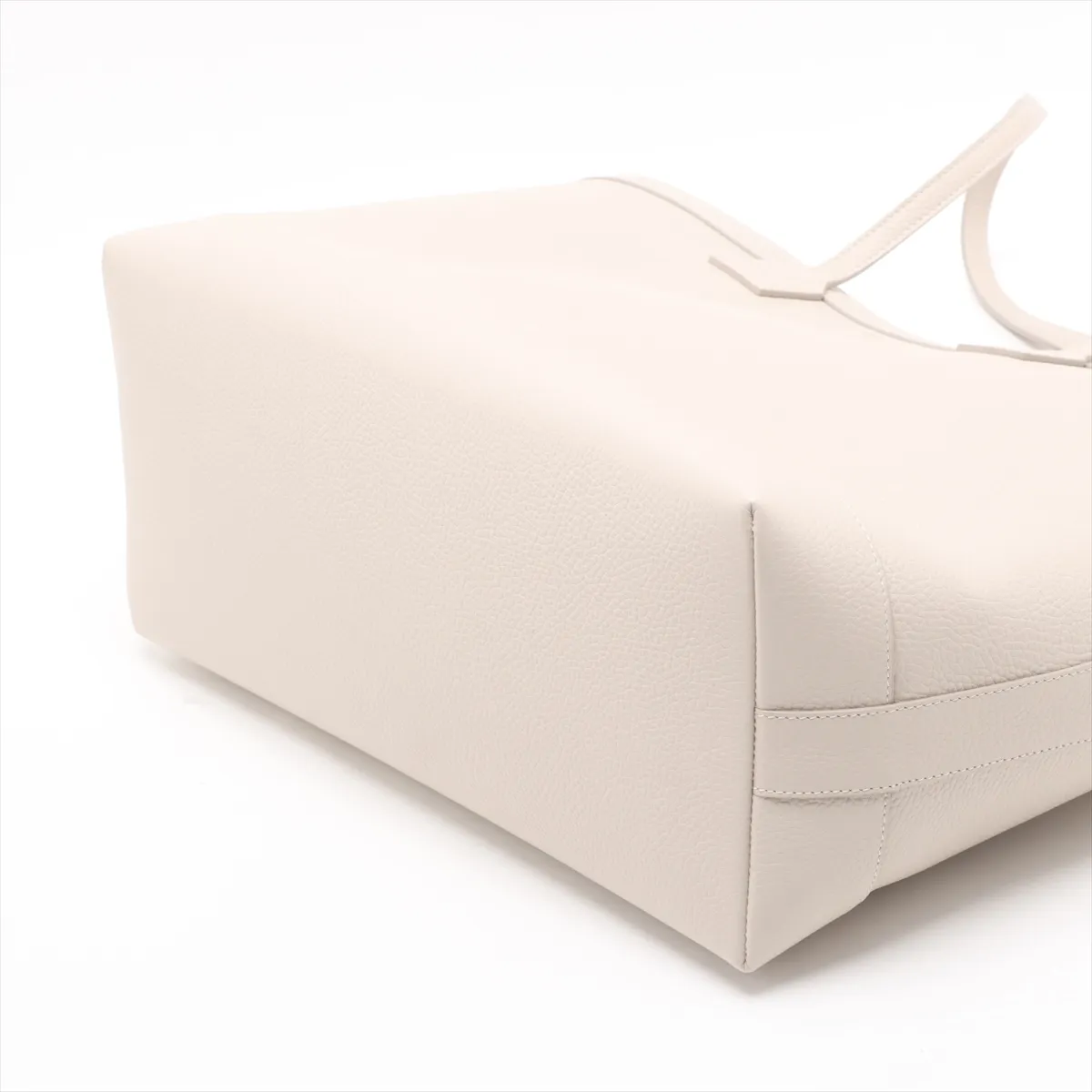 leather tote bag white — view 3