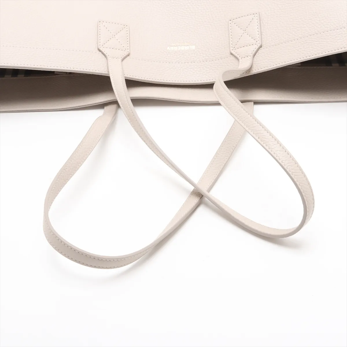 leather tote bag white — view 5