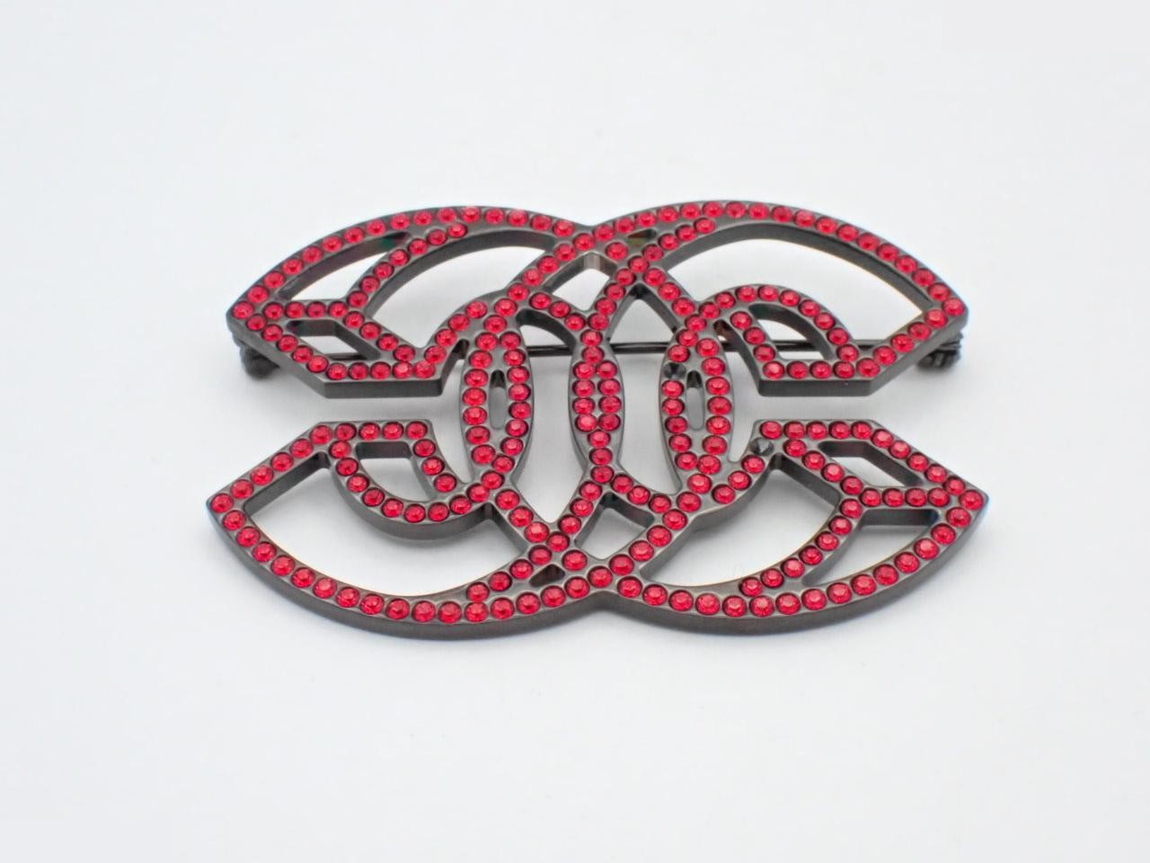 Coco Mark Rhinestone Brooch