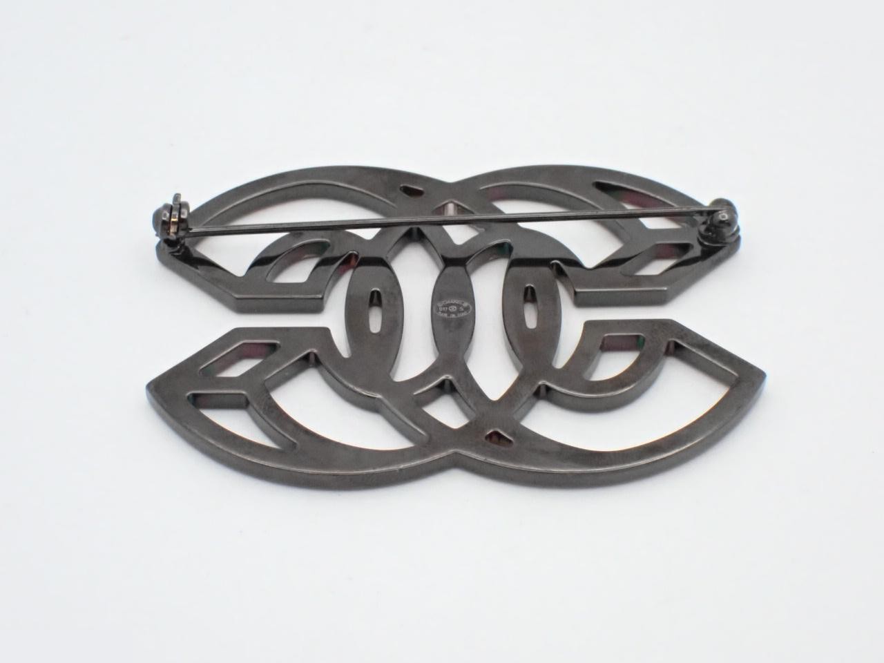 Coco Mark Rhinestone Brooch — view 2