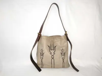 Lambskin Archive Shoulder Bag Brown Shoulder Bag