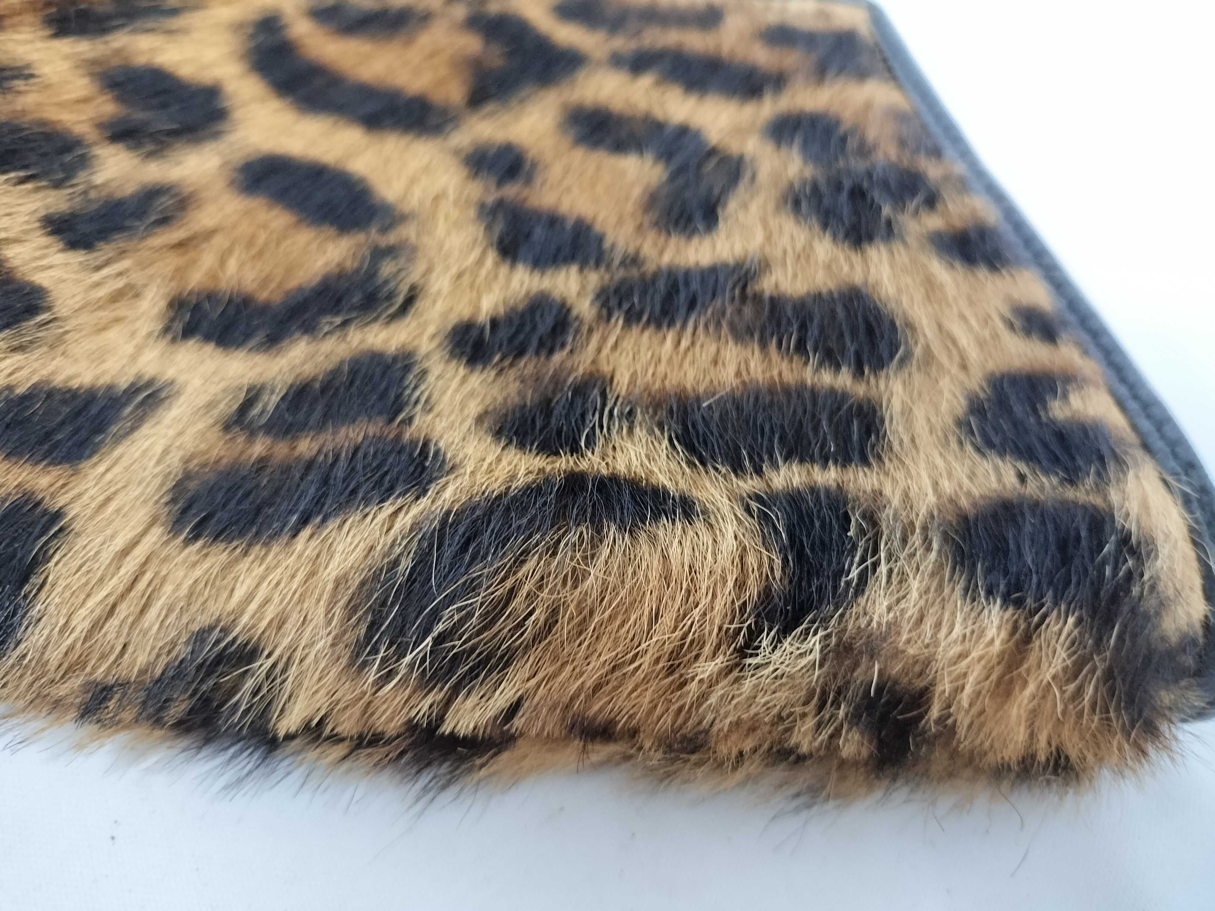(Loewe) Calfskin Leopard Print Clasp Party Bag Handbag — view 11