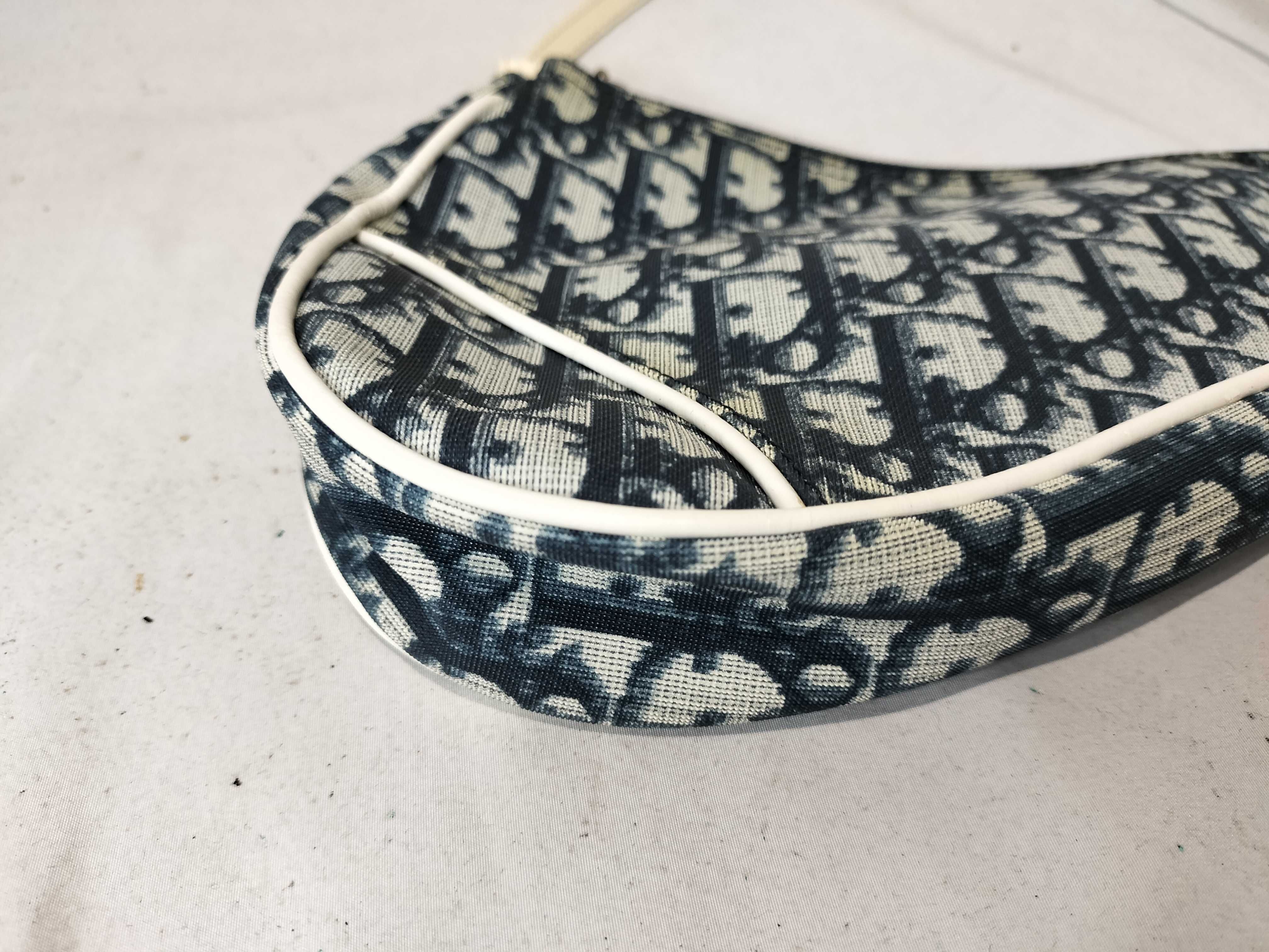 Trotter Saddle Bag PVC Navy Pouch Handbag — view 6
