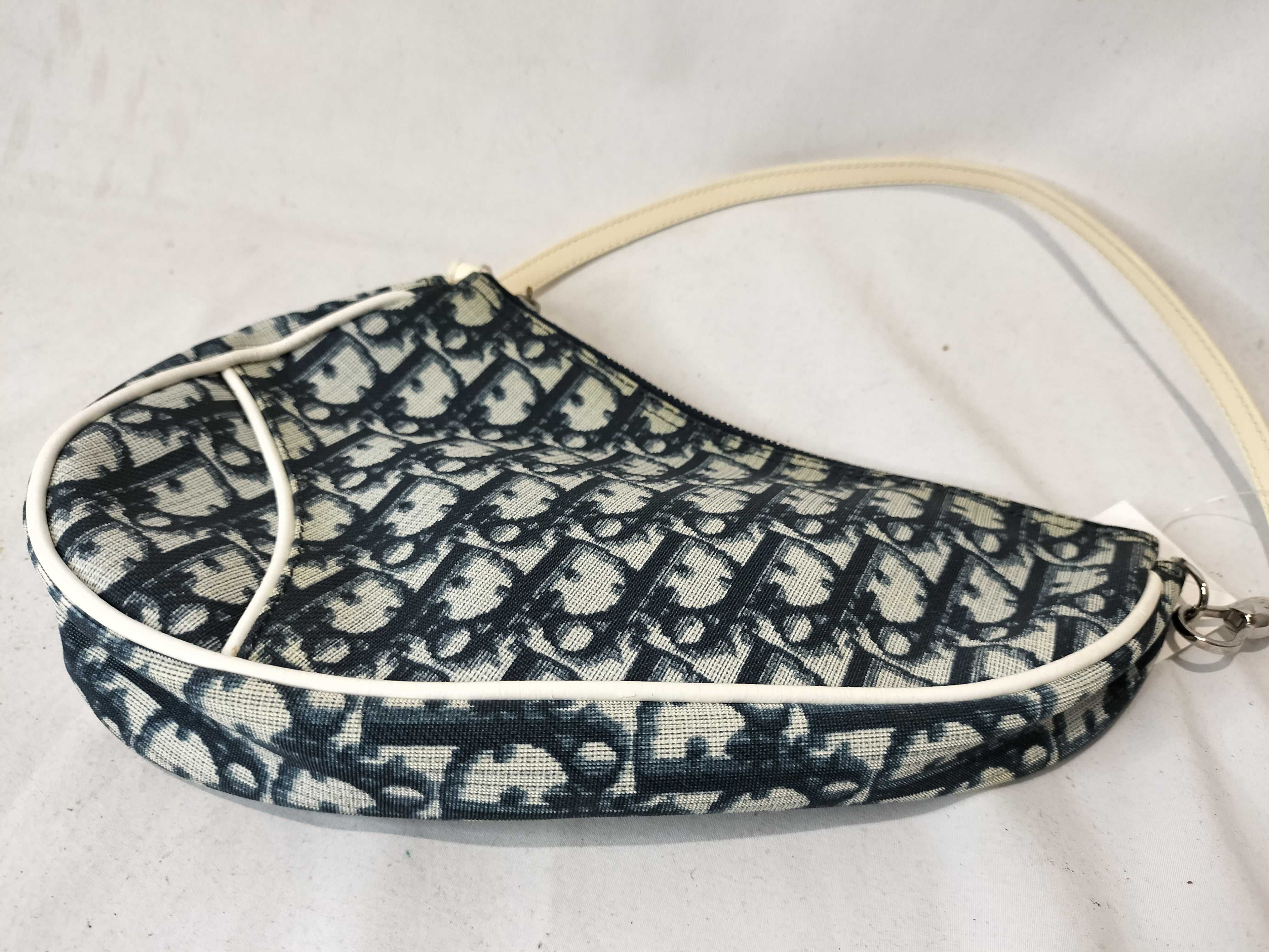 Trotter Saddle Bag PVC Navy Pouch Handbag — view 7