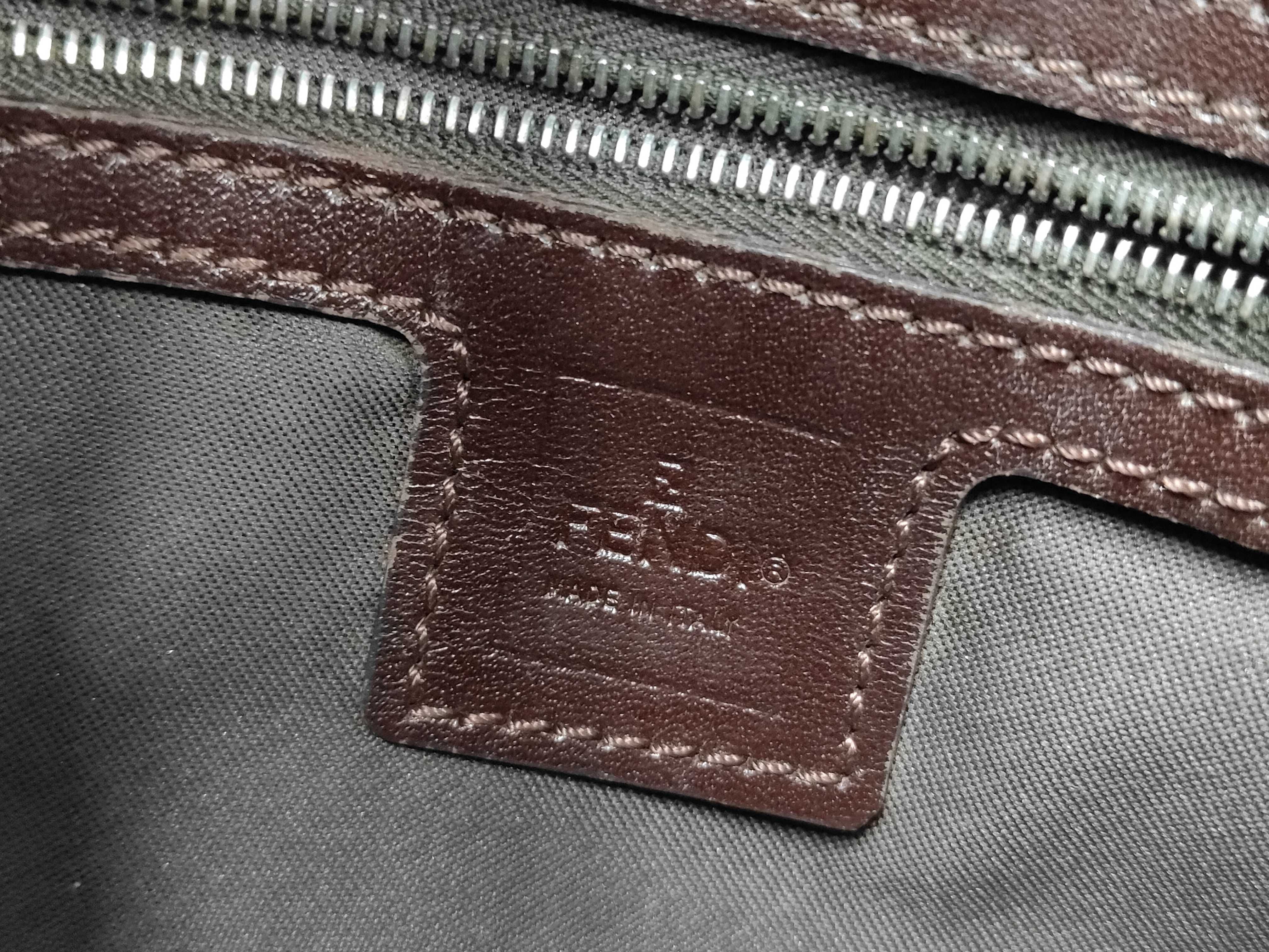 Shoulder Bag, Zucca Pattern, Mamma Bucket, Fendi Canvas, Brown Bag — view 12