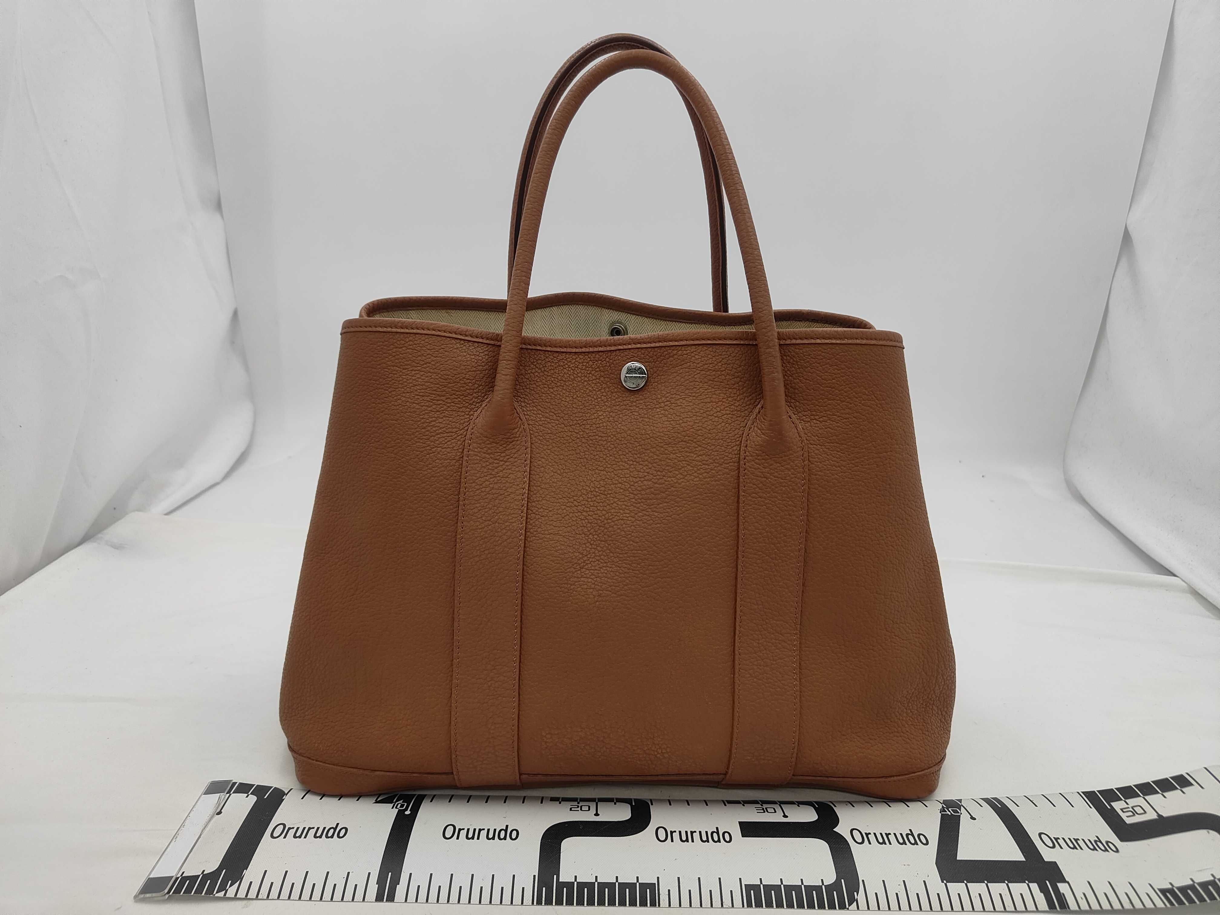 Garden Party Negonda L Brown Silver Hardware Tote Bag — view 2