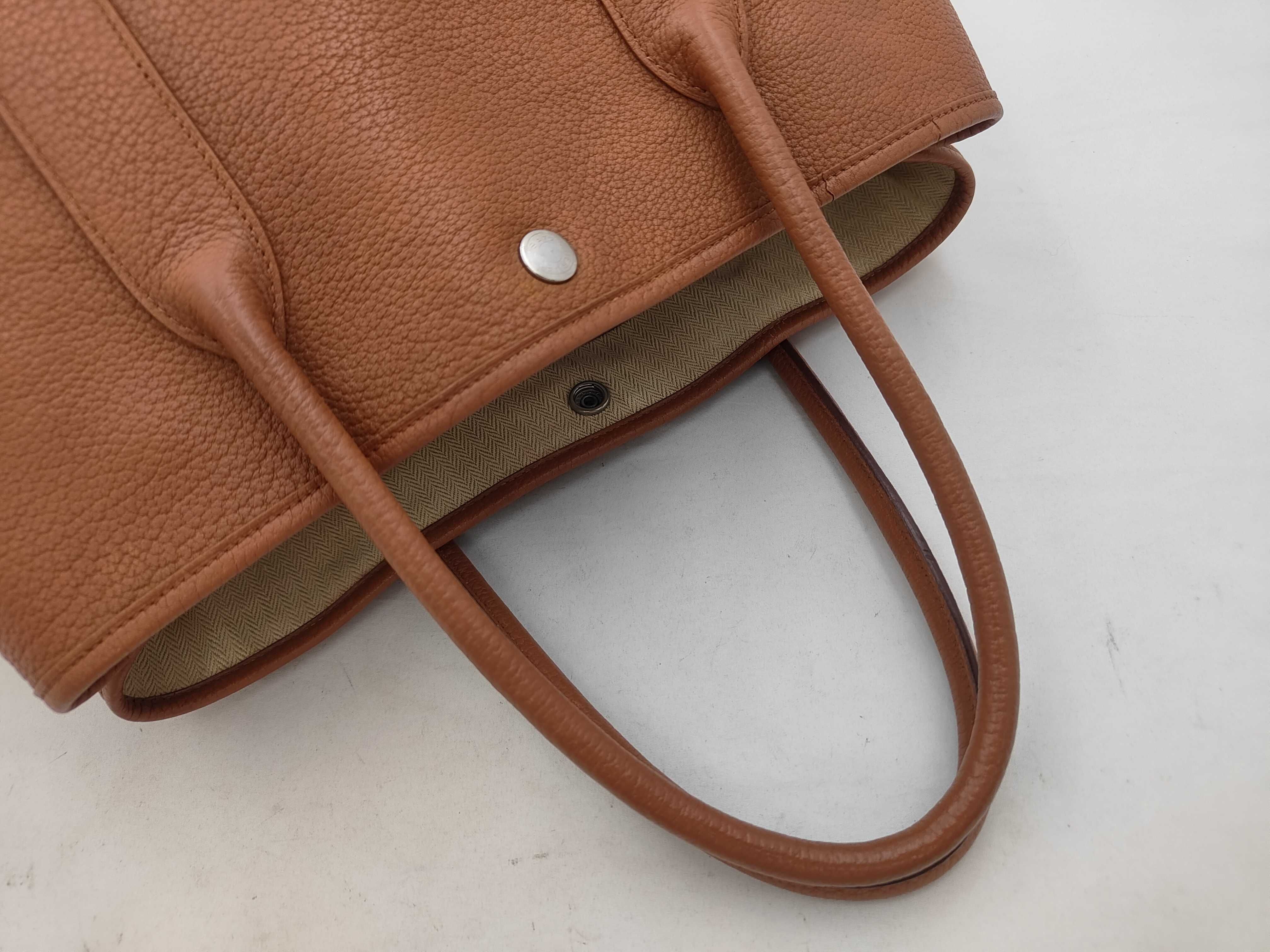 Garden Party Negonda L Brown Silver Hardware Tote Bag — view 3