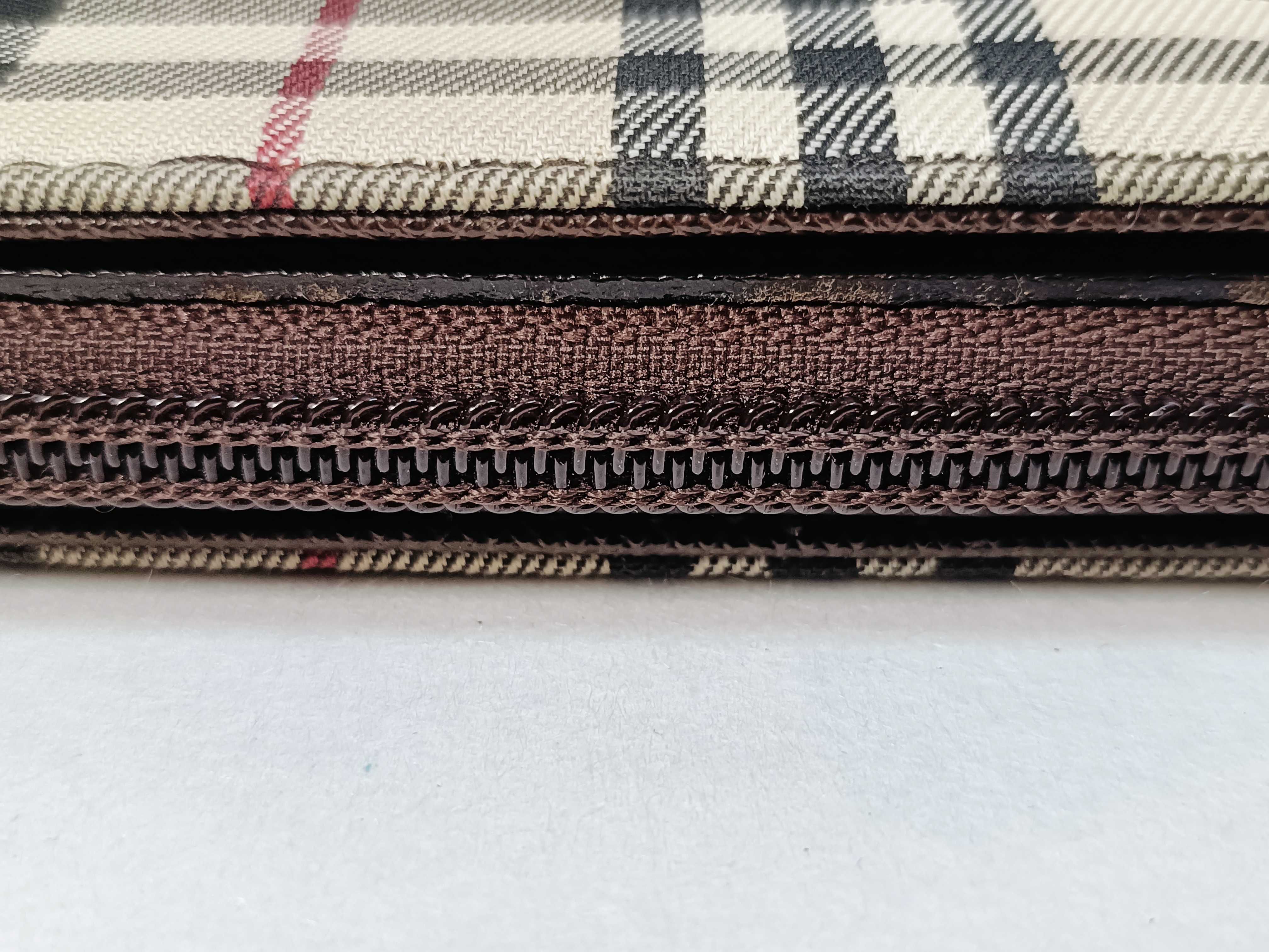 Nova Check Canvas x Leather Hand Tote Bag — view 9