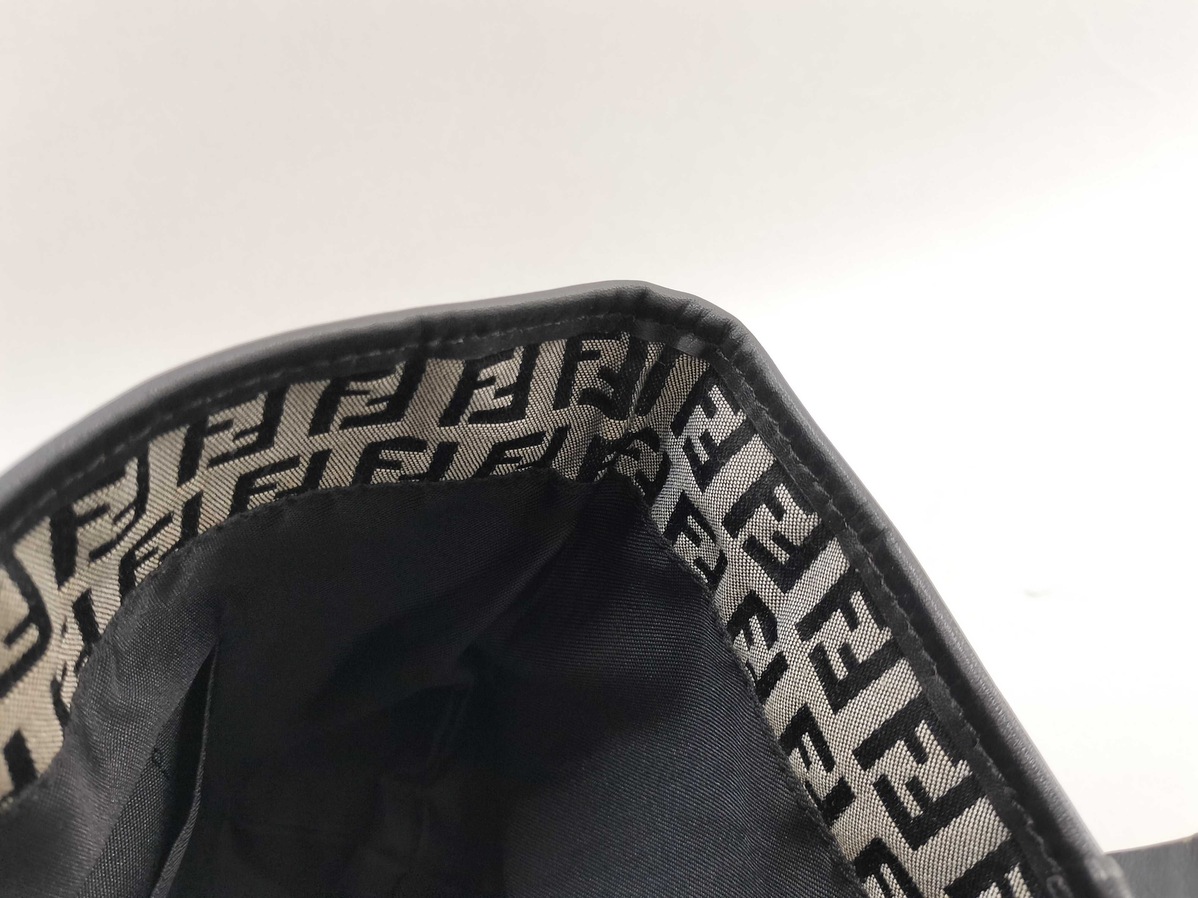 Zucca Pattern Handbag, Zucca Canvas/Leather, Gray Handbag — view 11