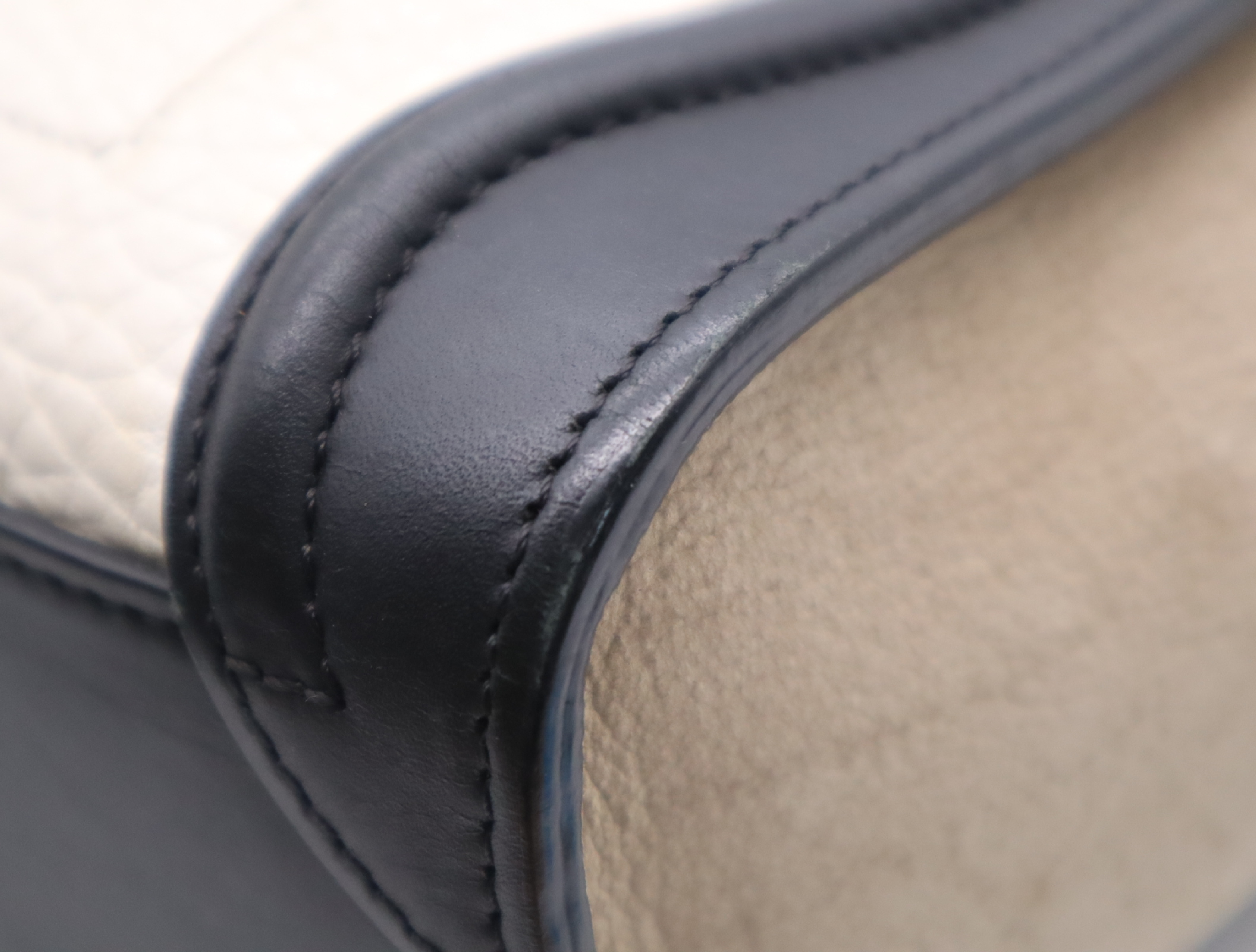 Leather x Suede Luggage Nano 2-Way Handbag, Multicolor, with Shoulder Strap — view 7