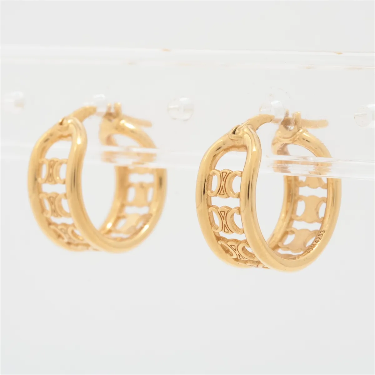 Triomphe Earrings (for both ears) GP Gold