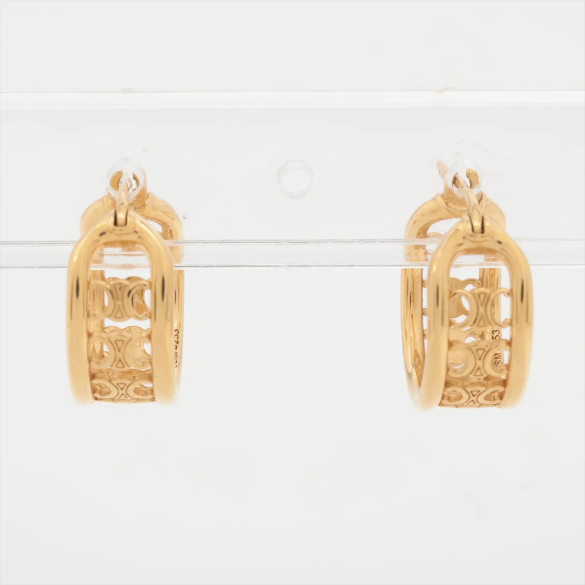 Triomphe Earrings (for both ears) GP Gold — view 2