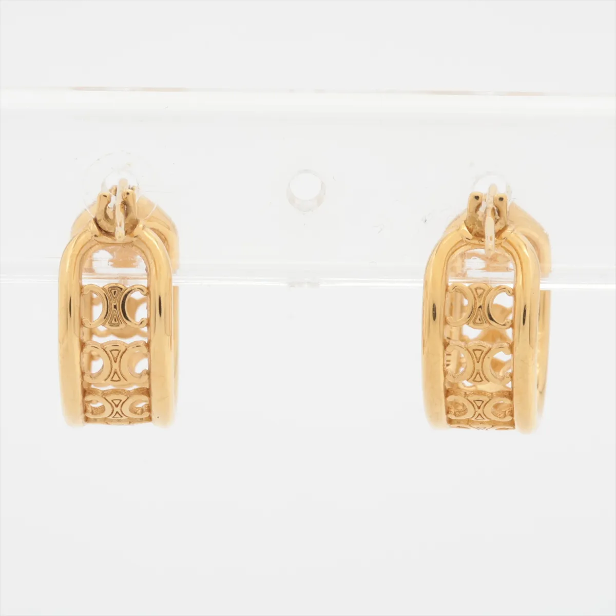 Triomphe Earrings (for both ears) GP Gold — view 3