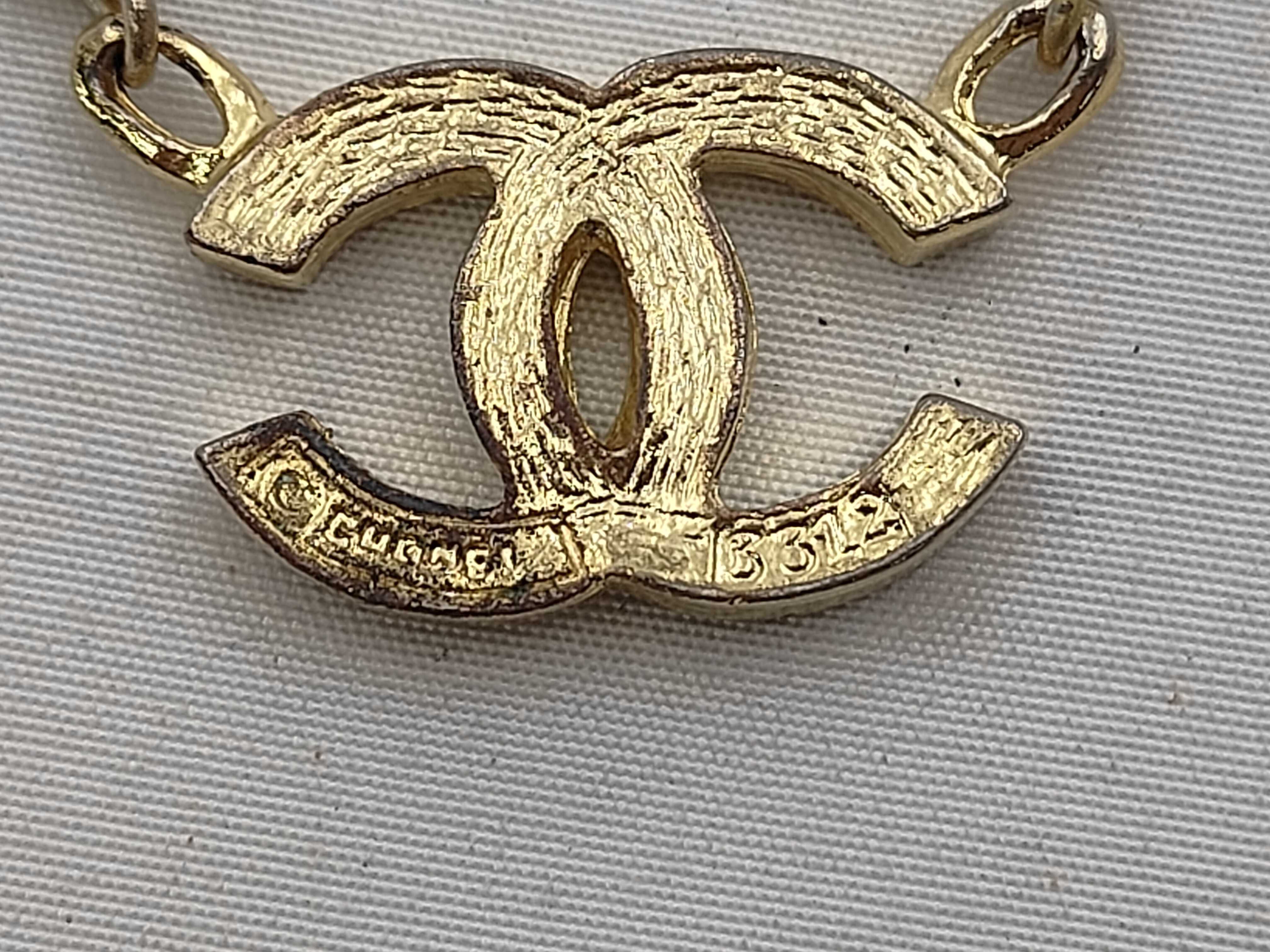 necklace 3312 Coco Mark rhinestone gold necklace — view 6
